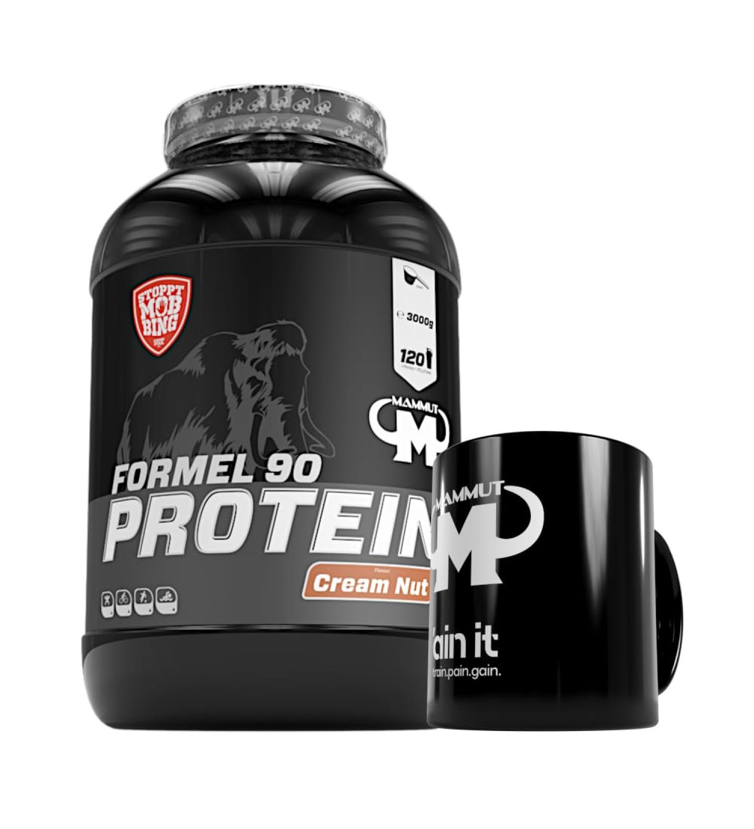 3kg Mammut Formula 90 Protein Shake Set - Includes Nut & Ceramic Cup | International Shipping - Buy Online on GoSupps.com