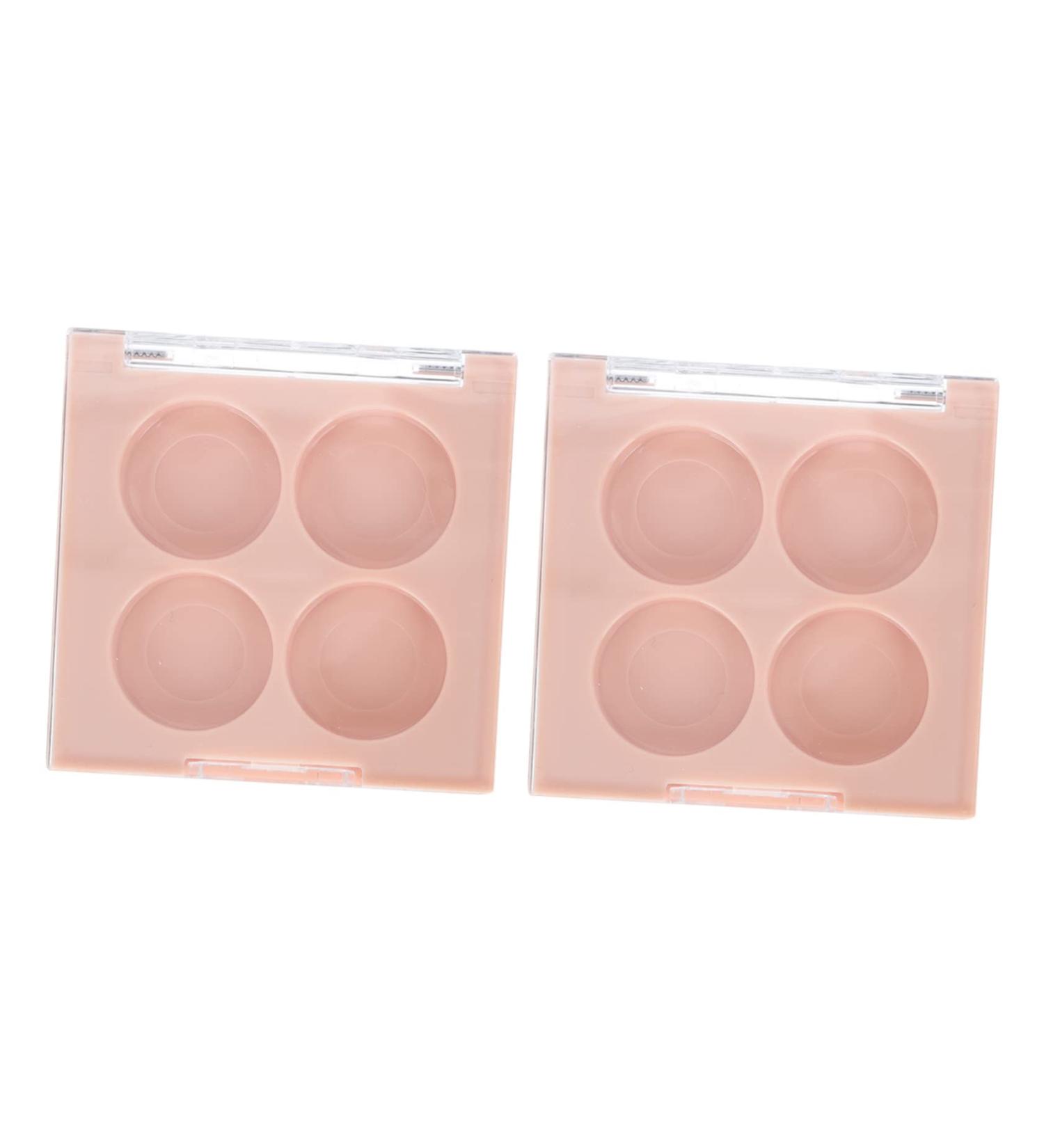 WOFASHPURET Makeup Pallette 2pcs Eye Shadow Replacement Box Loose Powder Filling Travel Convenient Eyeshadow Lipstick Tray - Buy Online on GoSupps.com