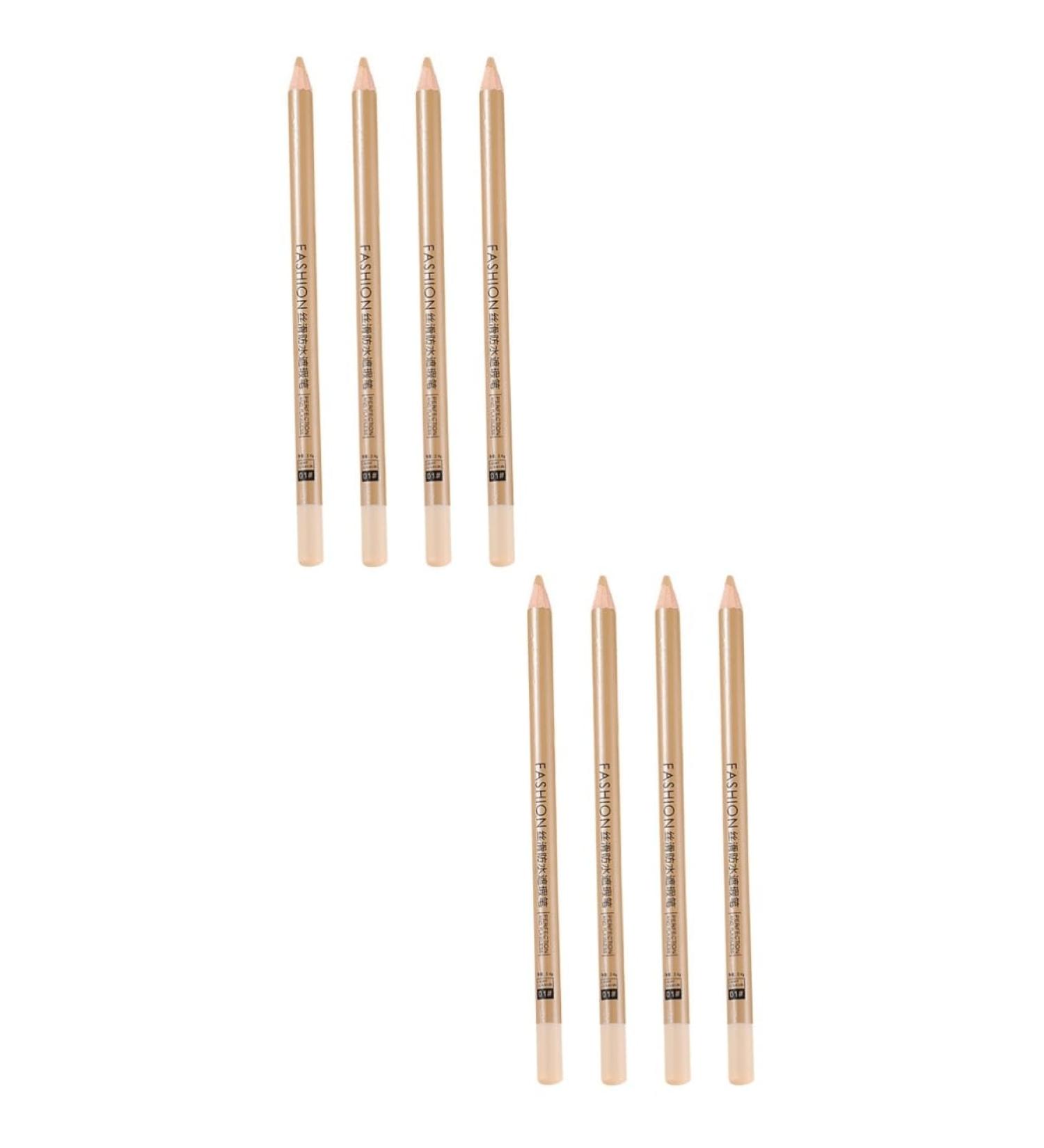NULYLU 8 Pcs Concealer Pen Concealer for Marks Concealer for Dark Circles Makeup Concealer Wooden White - Buy Online on GoSupps.com