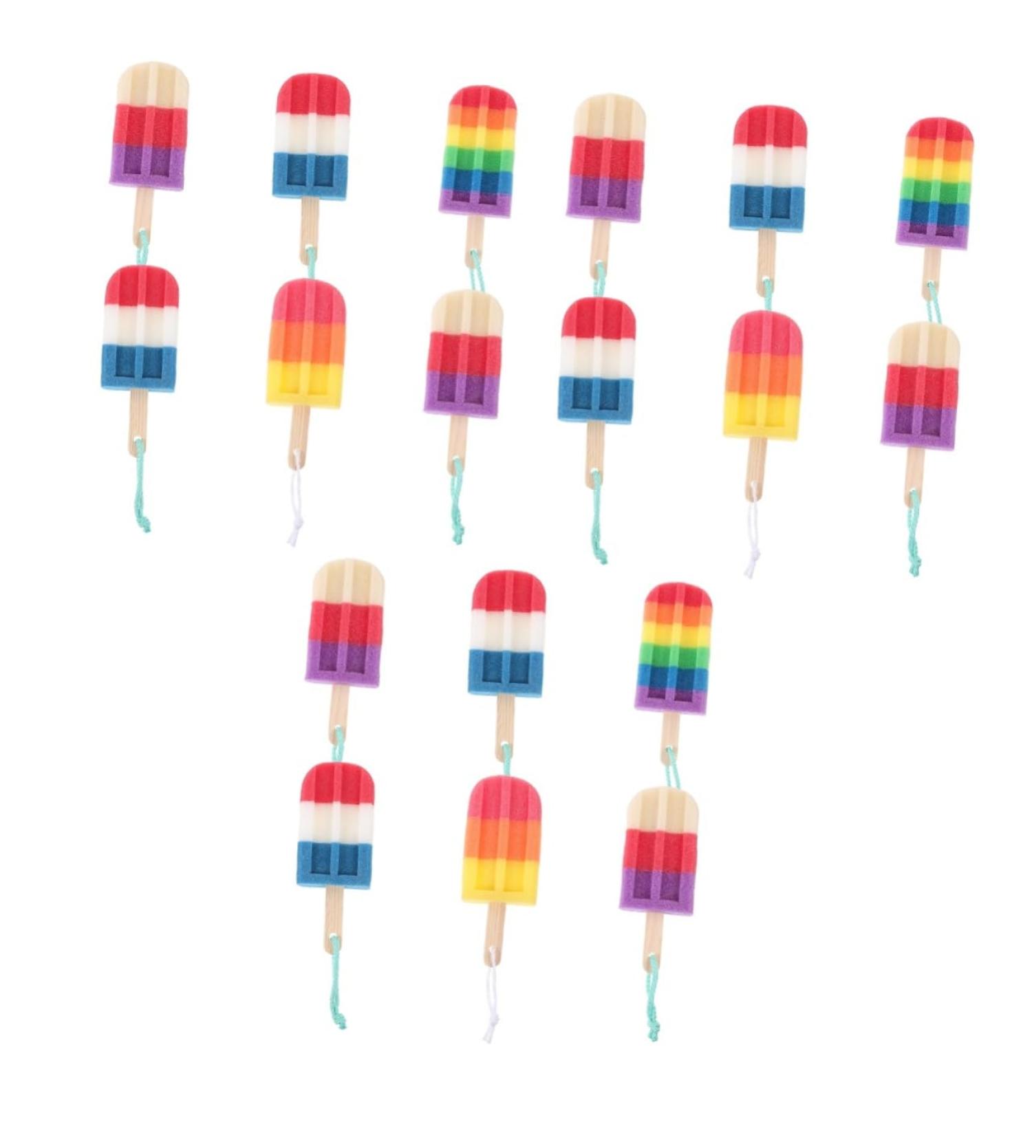 FRCOLOR 18 Pcs Bath Flowers & Shower Scrubbers - Exfoliating Bath Sponge Pouf & Brush for Radiant Skin - Perfect for Shower & Spa - Buy Online on GoSupps.com