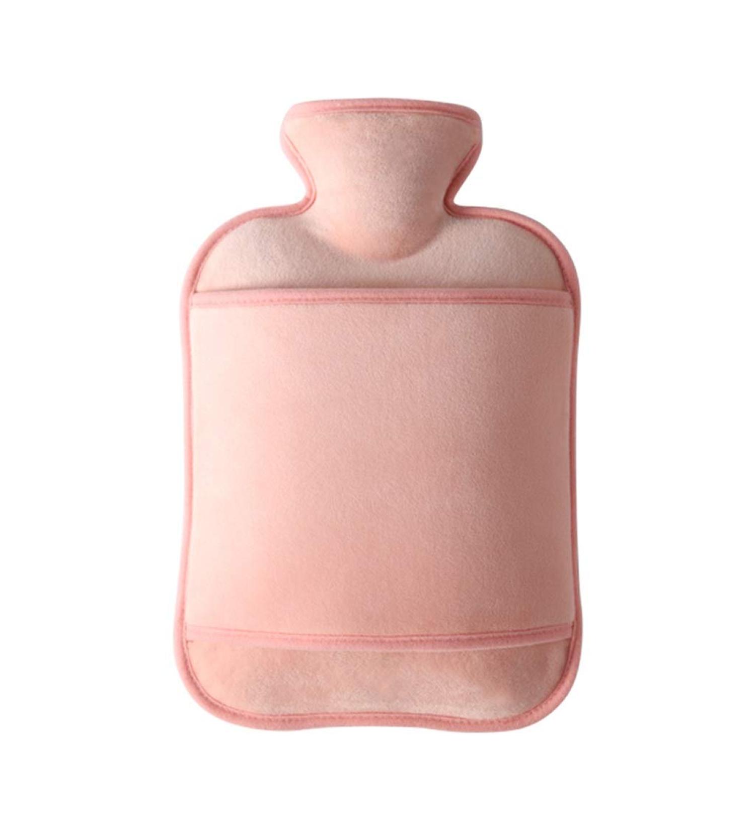 MAIES Classic Hot Water Bottle - 2L Soft Cover for Pain Relief Menstrual Cramps & Foot Warmer - Perfect Heat Therapy for Comfort - Buy Online on GoSupps.com
