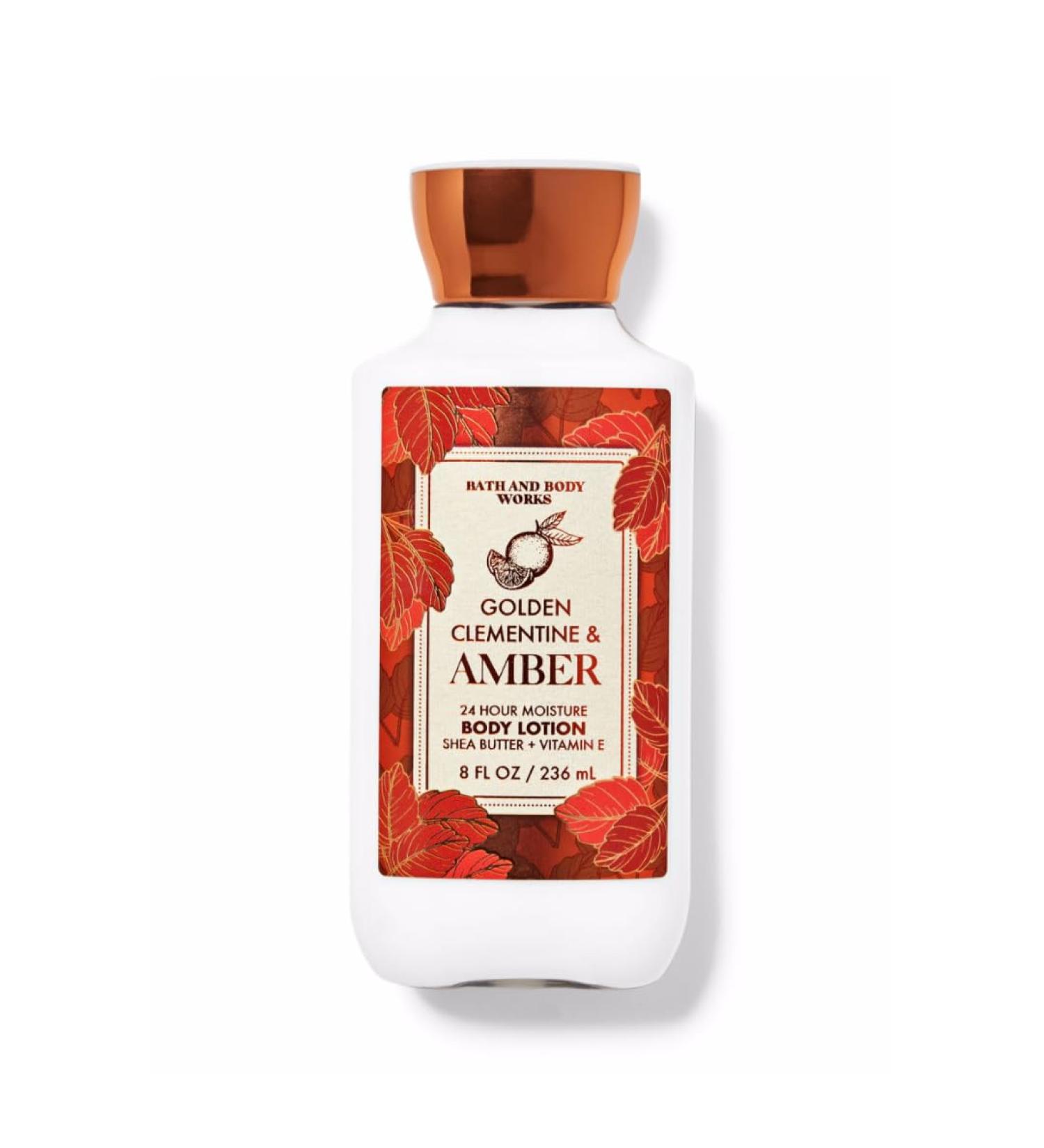 Bath Body Golden Clementine & Amber Nourishing Body Lotion 8 fl Oz