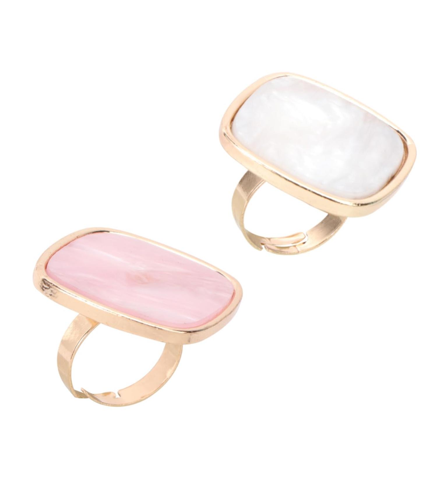  HAPINARY 2 Nail Art Rings for Nail Art Rings in Resin Color Mixing Palettes for Manicure Lovers Portable Suitable for Professional Use Festive Occasions - Buy Online on GoSupps.com