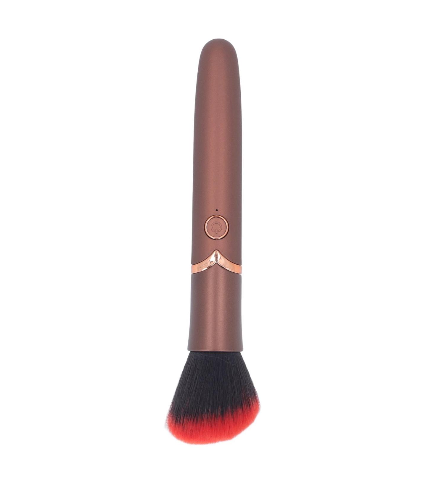Electric Makeup Brush Makeup Brush for Blending Contouring Highlight 10 Levels Soft Bristles Ergonomic Grip Blush Brush for Contouring Highlight Airbrush (Brown) - Buy Online on GoSupps.com