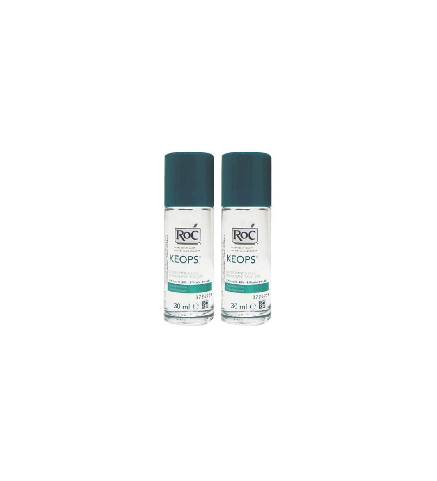 Roc Pack Keops Deodorant Roll On Intense Sweating 2x30ml