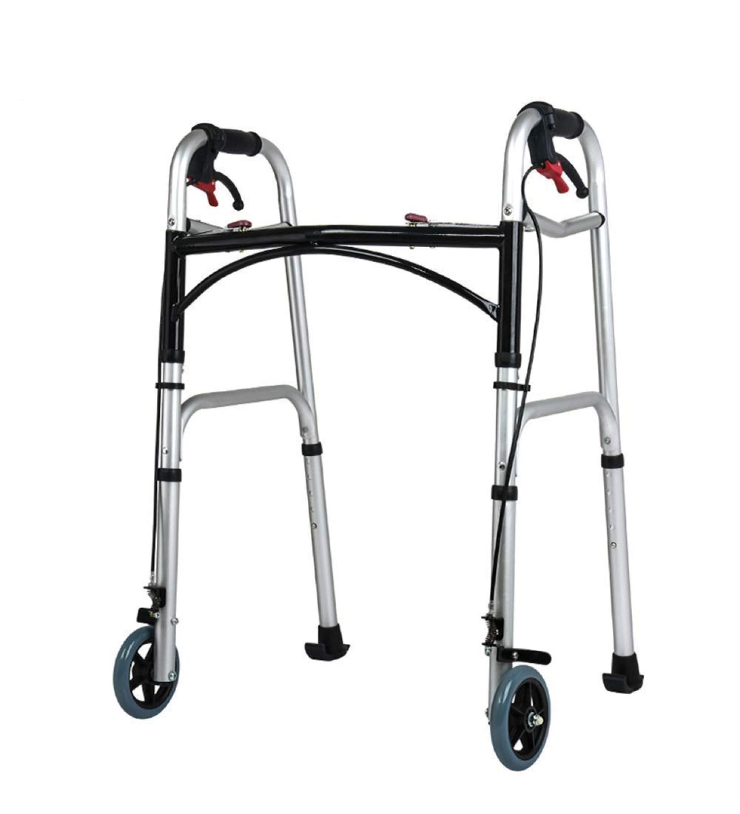 Walker 5" Wheels Rollator Walker Lightweight Adjustable 6lb Adult Walking Frame Folds for Easy Storage Transport Strong and Sturdy Good Times 1 - Buy Online on GoSupps.com