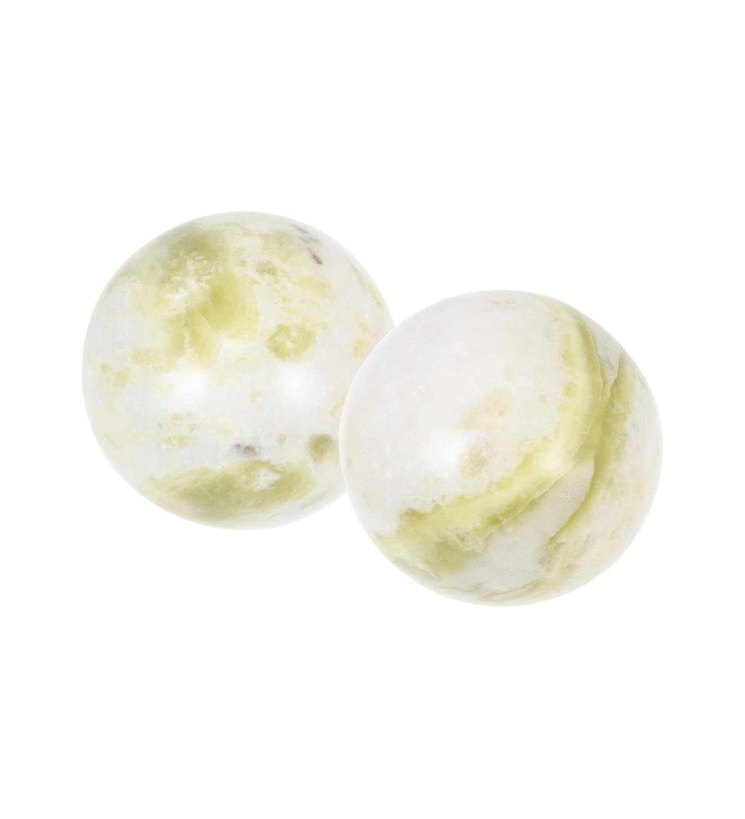 Premium Bcoath Gymnastics & Meditation Balls Set - Baoding Lantian Jade Foot Massage Gifts for Health & Muscle Relief for Older Men - Buy Online on GoSupps.com