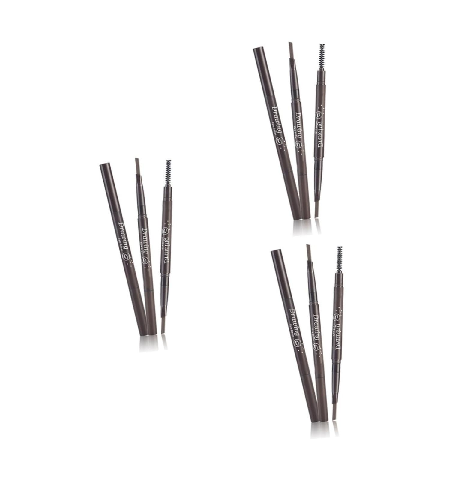 FOMIYES 3pcs 2 1 Eyebrow Pen Eyebrow Filler Eye Brow Brush Eyebrow Pencil Water Proof - Buy Online on GoSupps.com