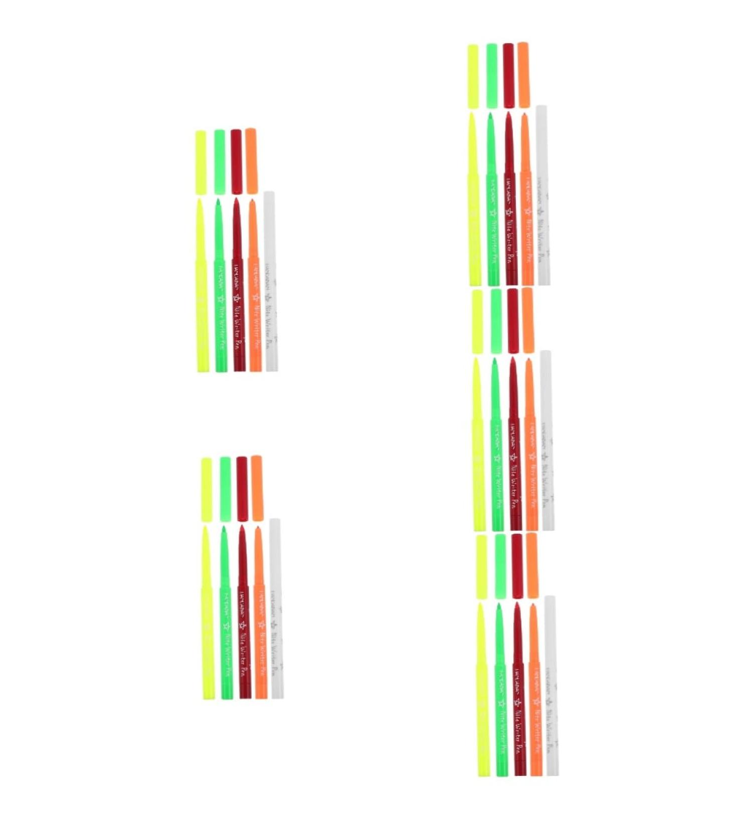 Healeved 25 Pcs Halloween Paint Pen Eyeliner Fluorescence Eyeliner Pencil Fluorescence Liner Plastic 12.00X0.80X0.80CMx5pcs Assorted Colorx5pcs - Buy Online on GoSupps.com