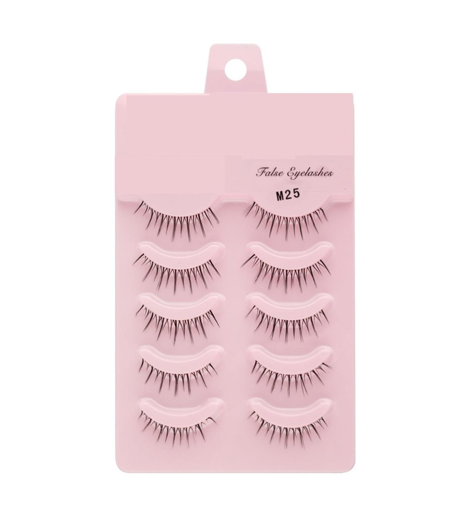 UAMOU 2-50Boxes Manga Lashes False Eyelashes Doll Korean Natural Anime Lashes Spiky Thick Faux Mink Eye Lash Strips Makeup Cheerfully (Color : M25 Size : 50 boxes) - Buy Online on GoSupps.com