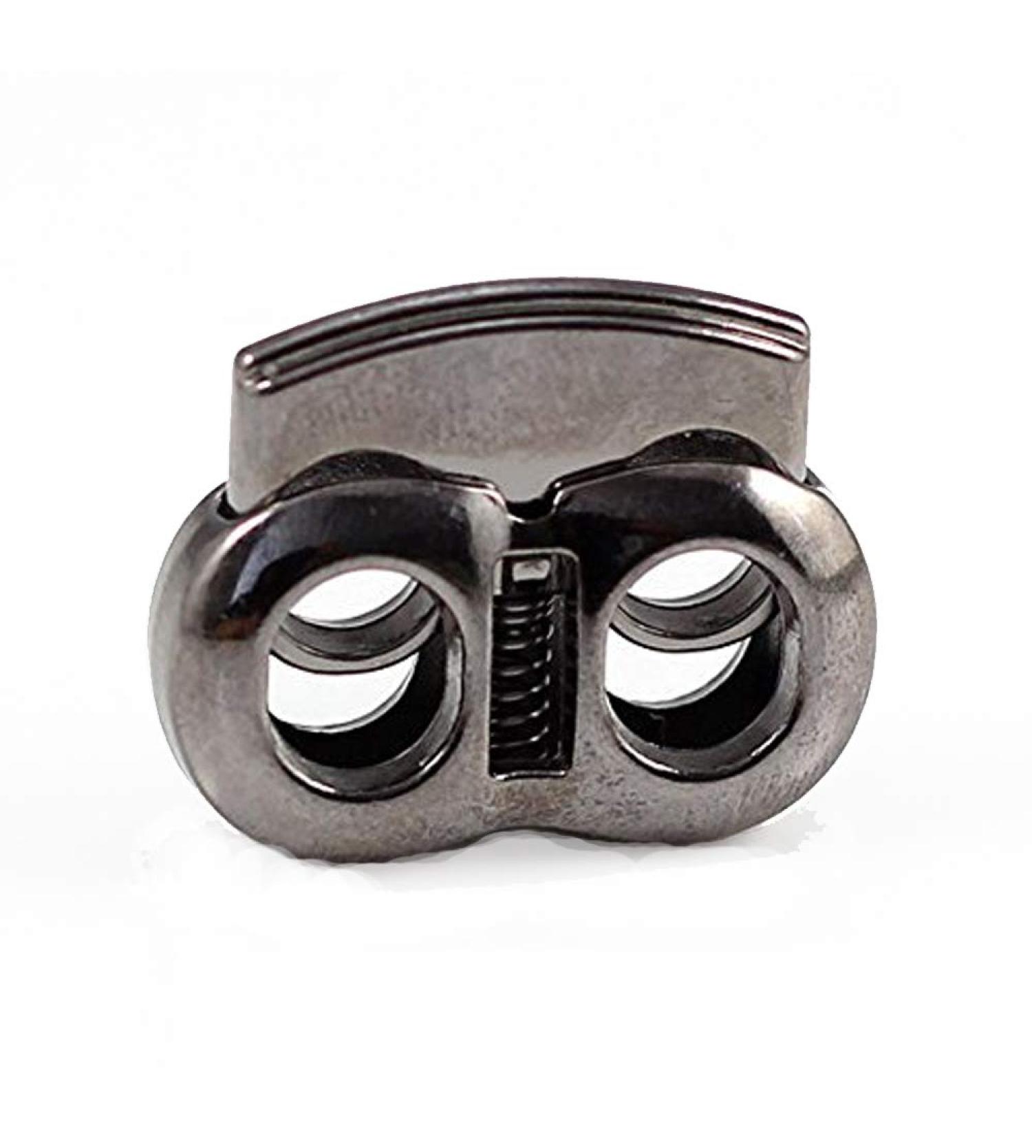 10pcs Black Gun Metal Cord Locks Spring Stop Toggle Stoppers for 7mm Cord - Pack of 10 - Buy Online on GoSupps.com