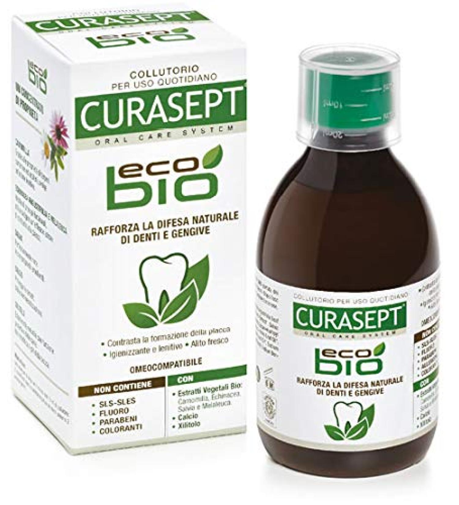 Curasept CURASEPT ECOBIO COLLUTATION Natural ICEA Homeocompatible Certificate 300 ml