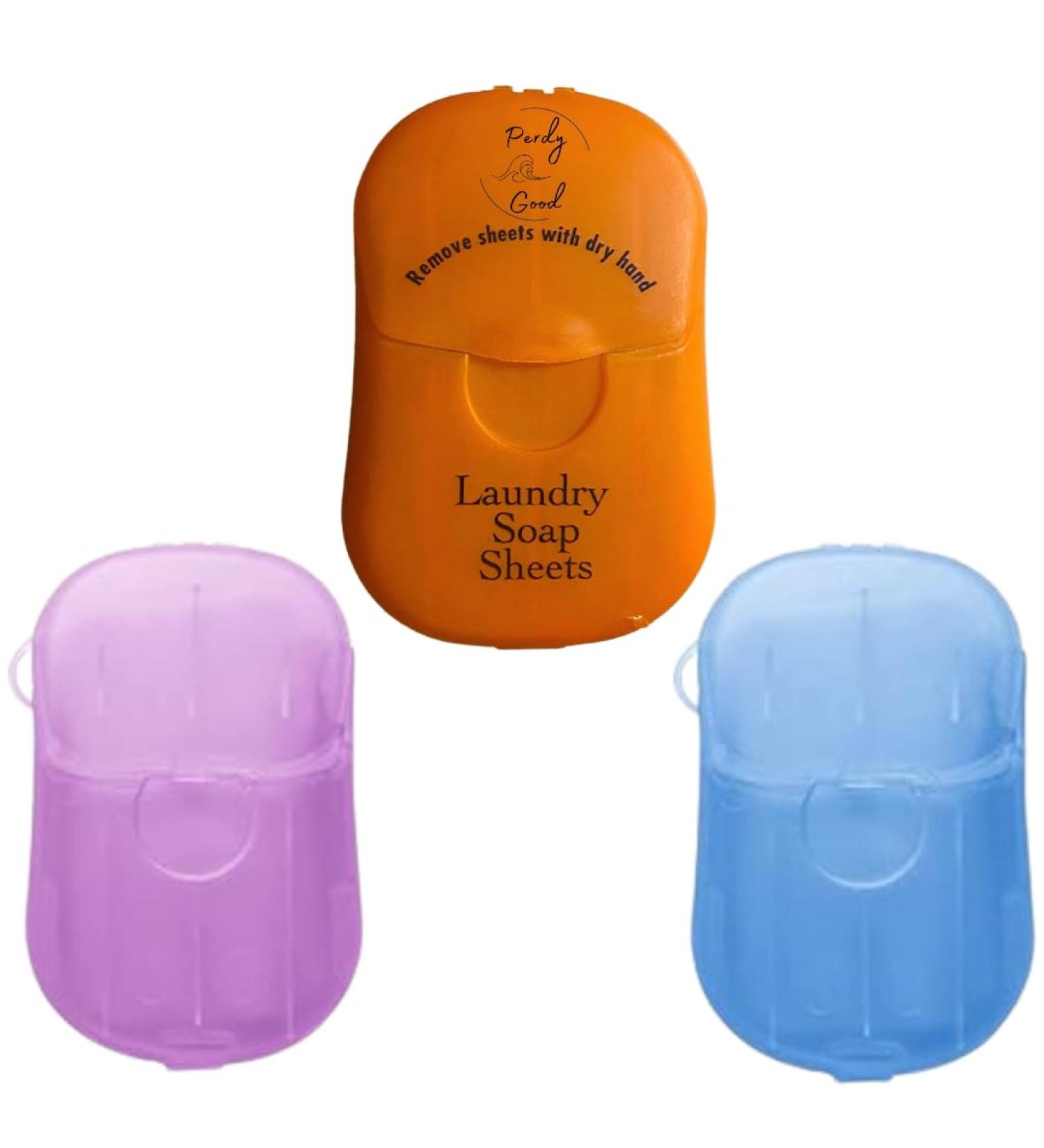 Travel Laundry Detergent & Hand Soap Sheets | Portable & Efficient for Camping Cruises Dorms & More - Buy Online on GoSupps.com