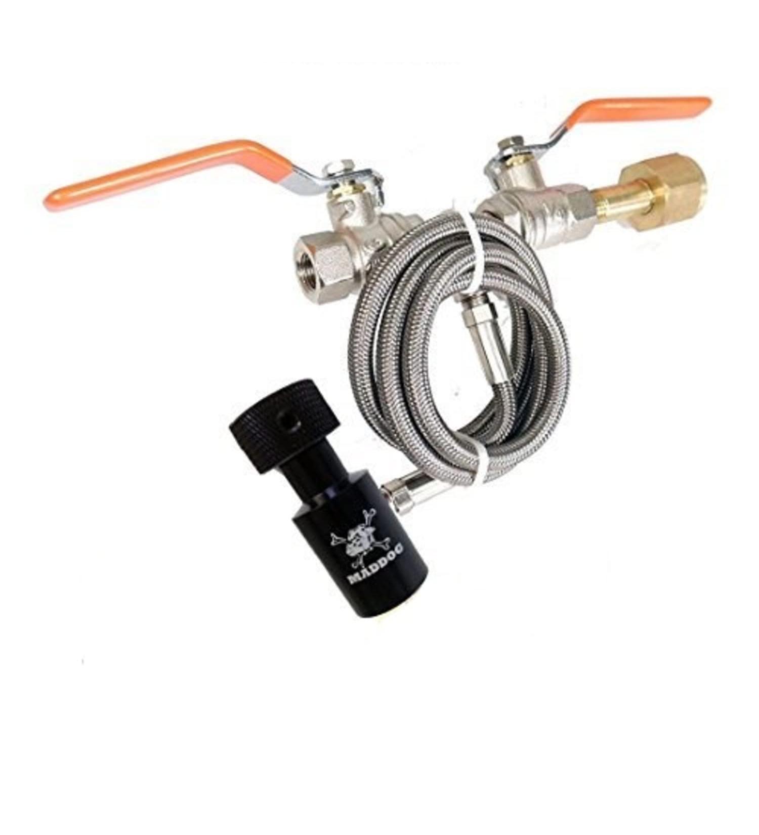 Maddog Paintball CO2 Fill Station - Dual Valve Bottle Refill for 12oz, 16oz, 20oz Tanks - Buy Online on GoSupps.com