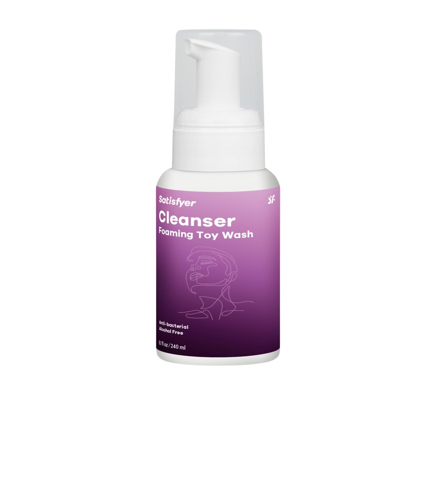 Satisfyer Women Cleansing Foam - Alcohol Free Deep Cleansing Rubber and Silicone Friendly Hygienic Toy Cleaner - 8.1 oz