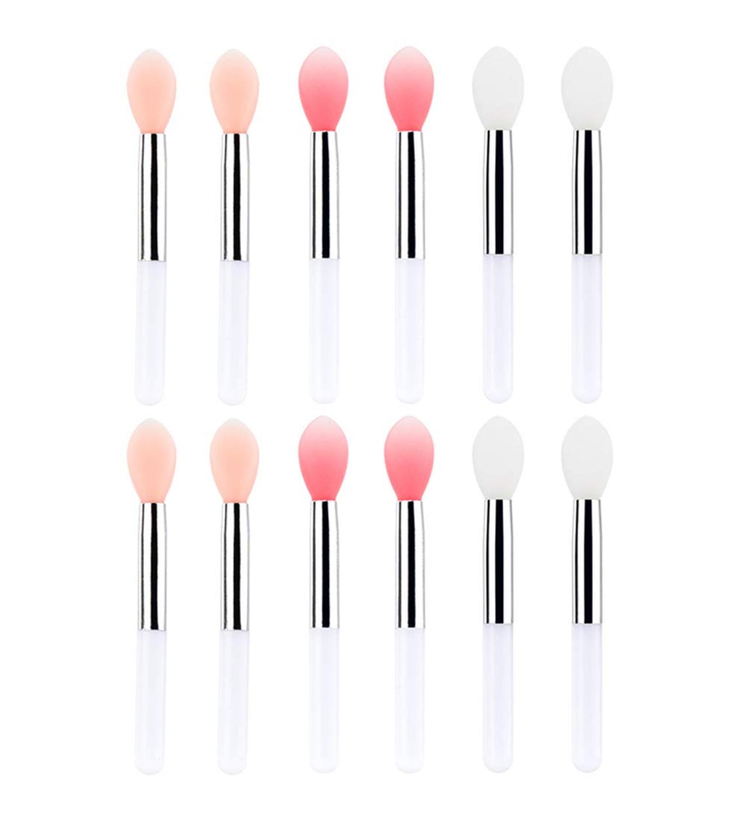 12 Pcs Silicone Lip Brushes - Lipstick & Lip Gloss Applicator | 2 Inch Makeup Beauty Tool for Flawless Application - Buy Online on GoSupps.com