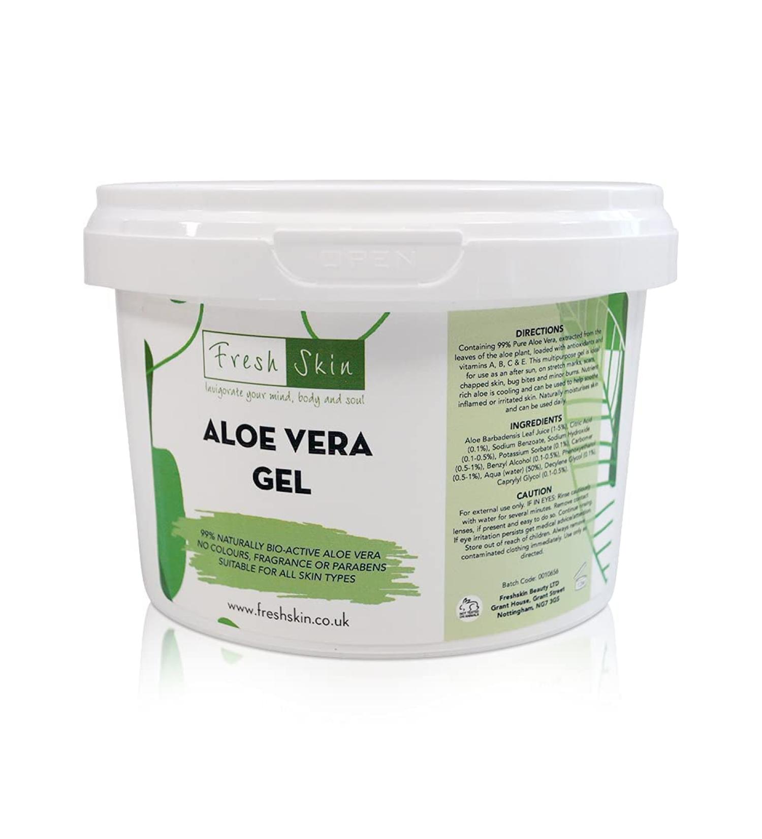 500g Aloe Vera Gel - 99% Bio-Active, Cruelty-Free & Vegan - Cooling, Soothing, Moisturizing - For All Skin Types - Buy Online on GoSupps.com