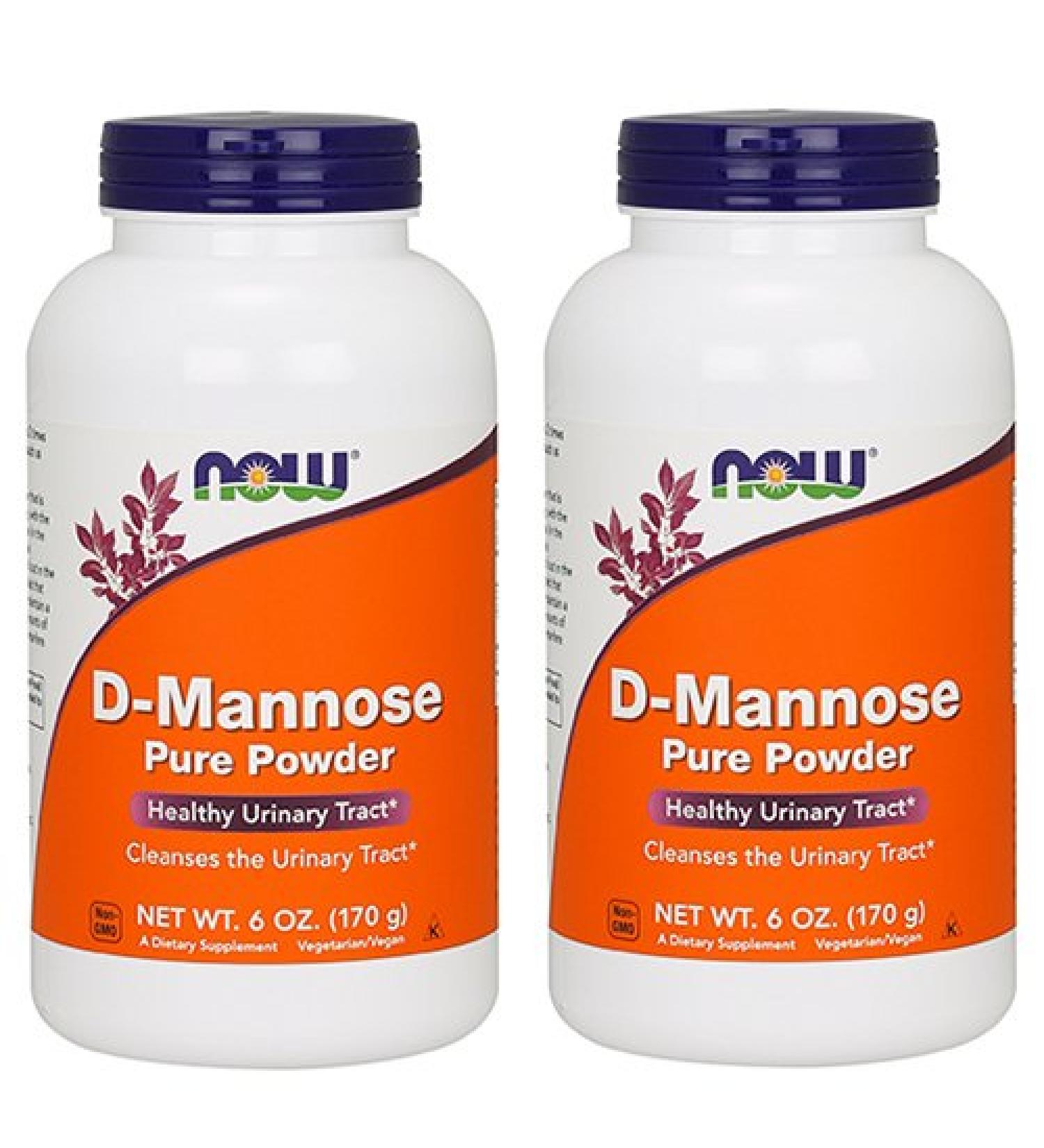 Now Foods D-Mannose Powder 6 oz (Pack of 2) - Pure Urinary Tract Support - Buy Online on GoSupps.com