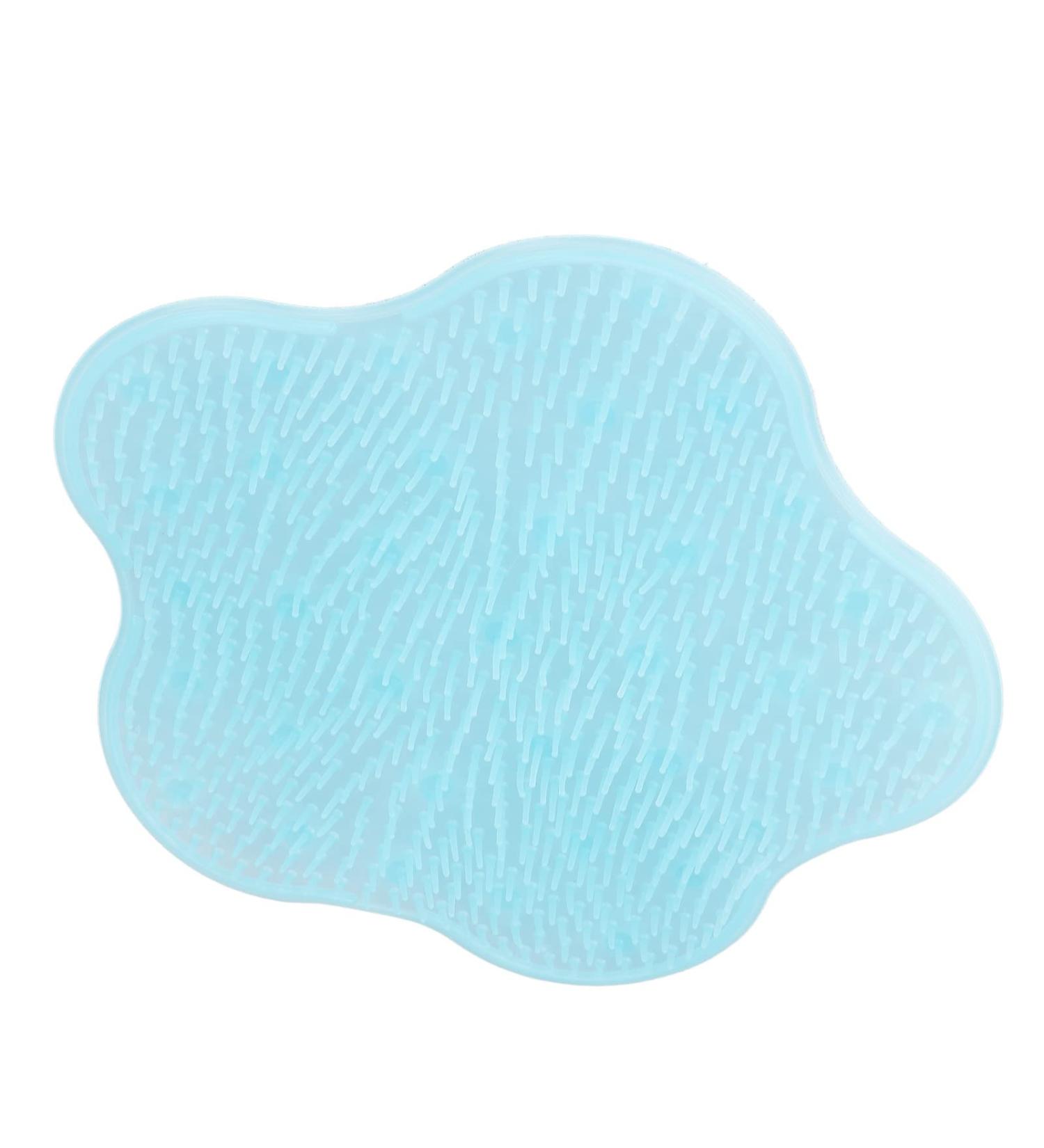 Buy Shower Foot Scrubber with Suction Cup - Blue Foot Cleaner for Peeling & Massage - International Shipping - Buy Online on GoSupps.com