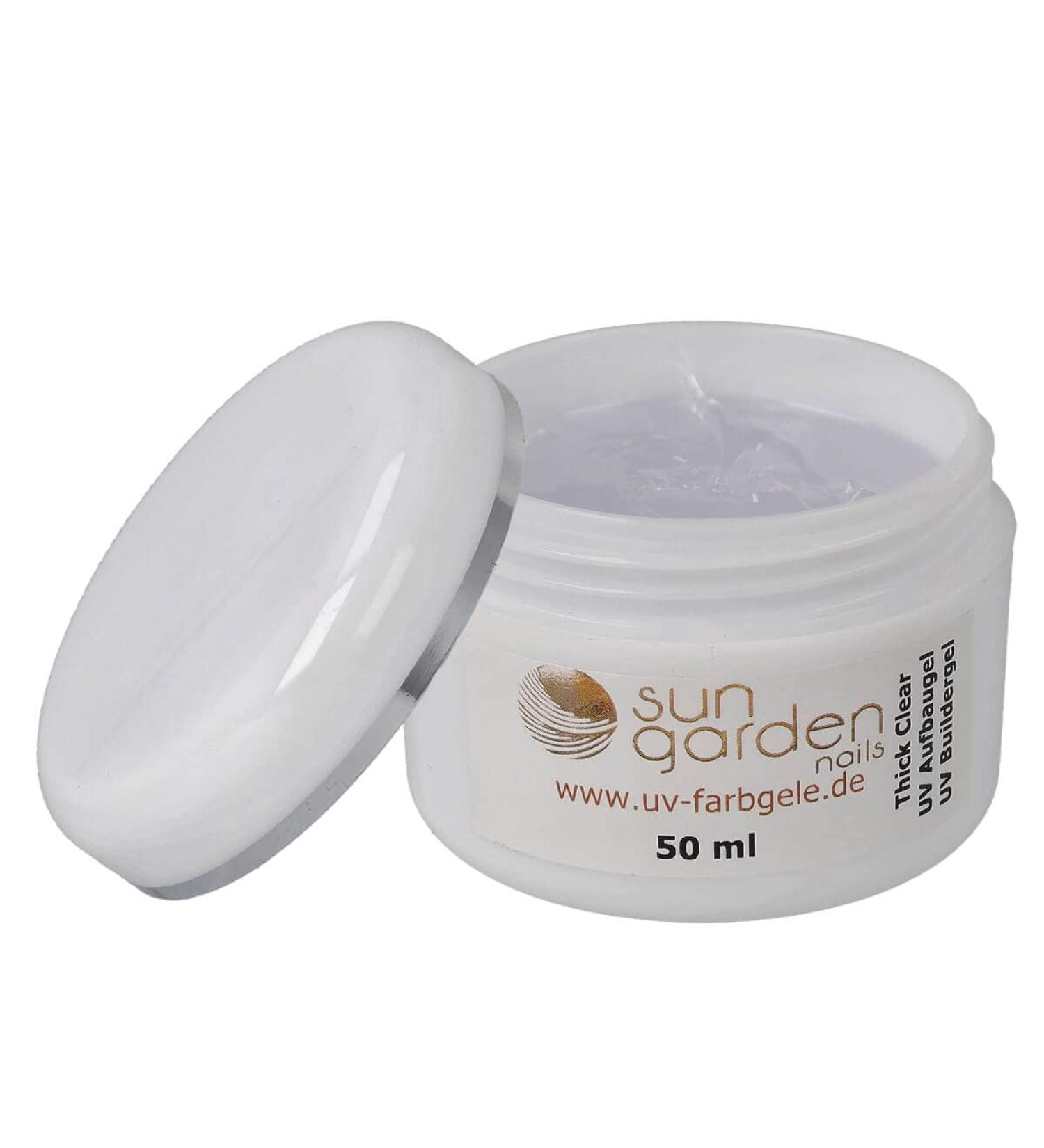 Sun Garden Nails UV Thick Clear Builder Gel 50ml | Premium Nail Modelling for Stunning Results - International Shipping Available - Buy Online on GoSupps.com