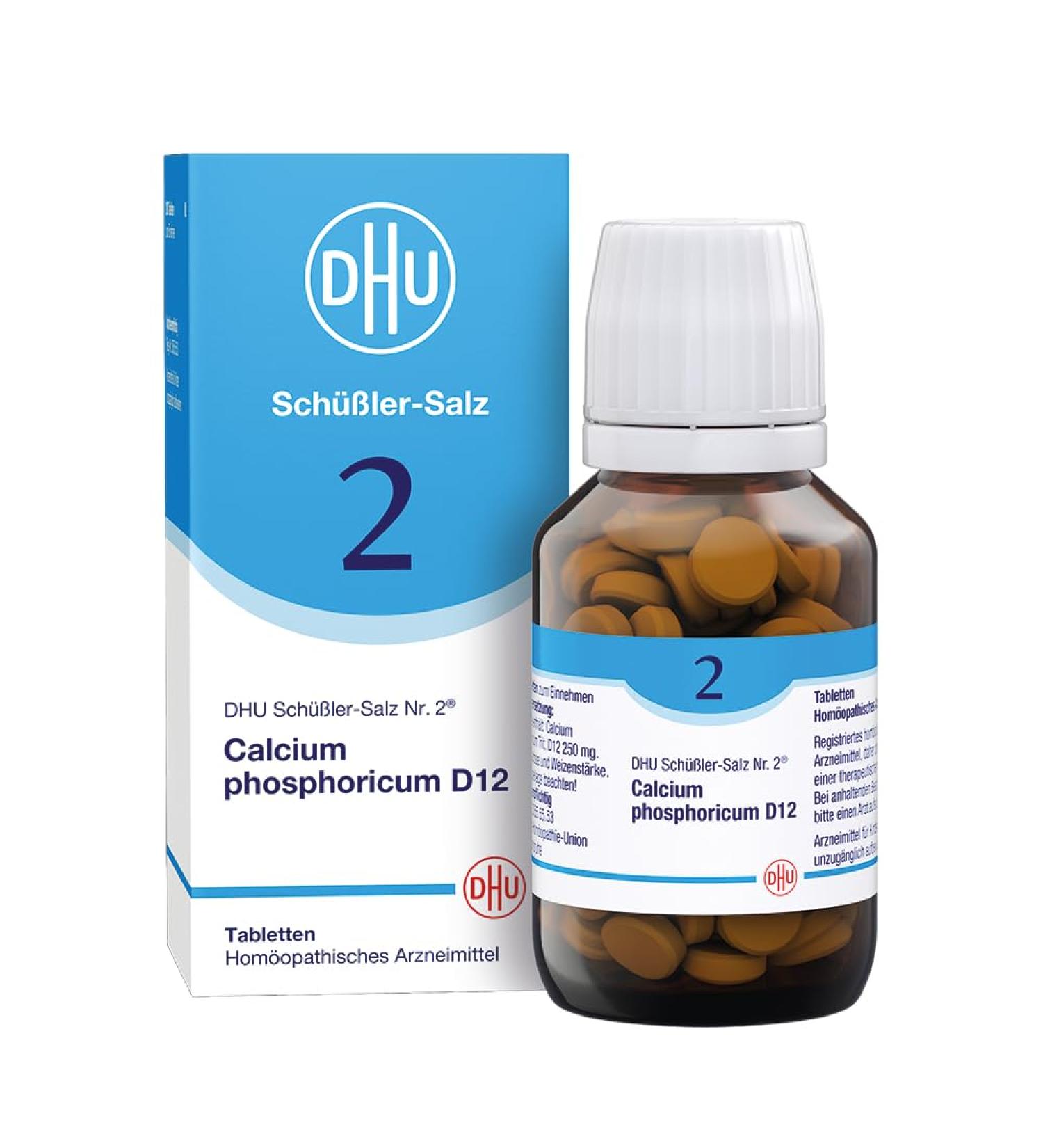 Buy DHU Sch ler Salt No. 2 Calcium Phosphoricum D12 | Mineral Supplement for Bones & Teeth | 200 Tablets | Eco-Friendly & Original - Buy Online on GoSupps.com