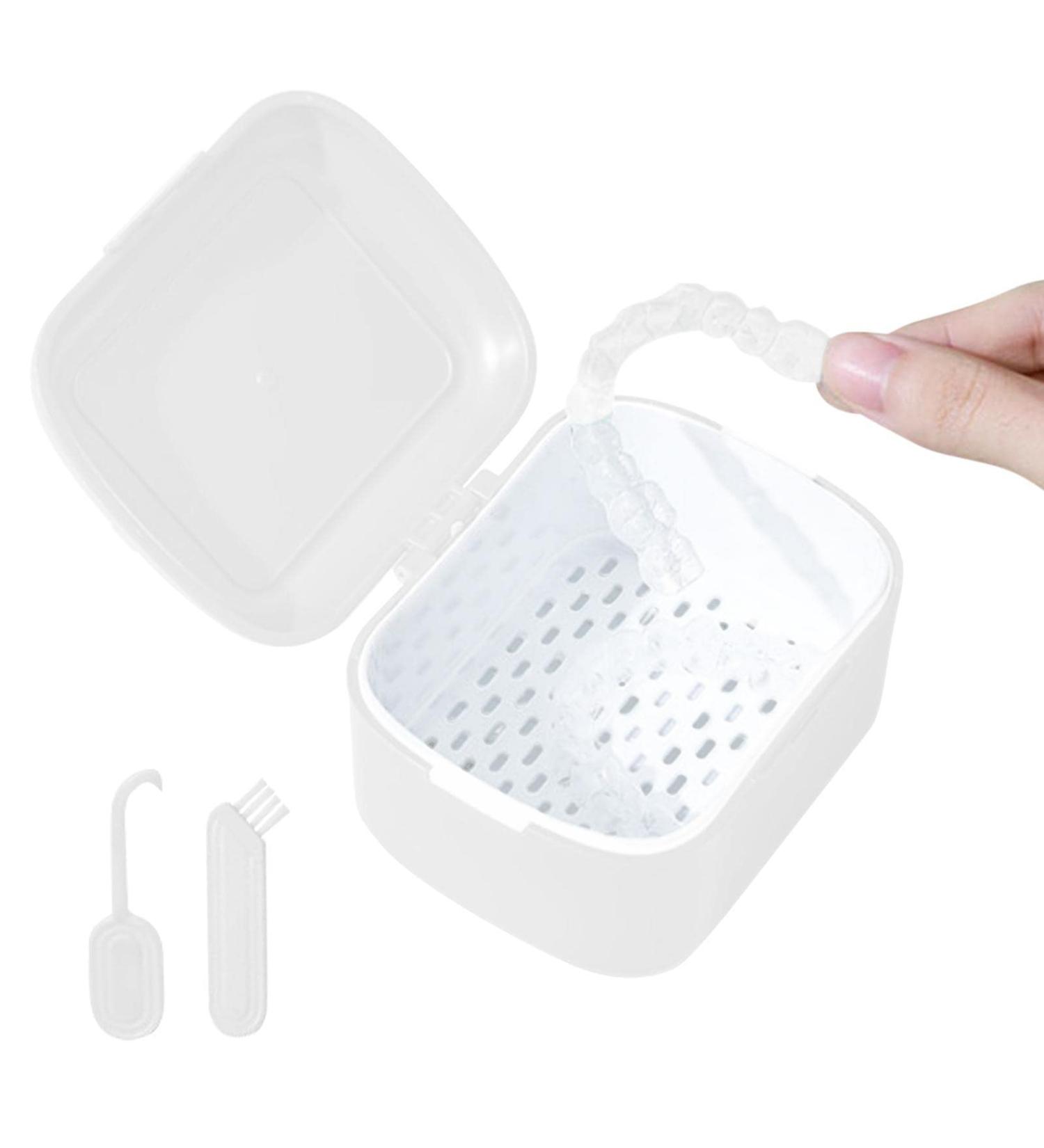 Portable Leak-Proof Cypreason Prosthesis Bathing Container for Cleaning Artificial Teeth - Ideal for Travel - Buy Online on GoSupps.com