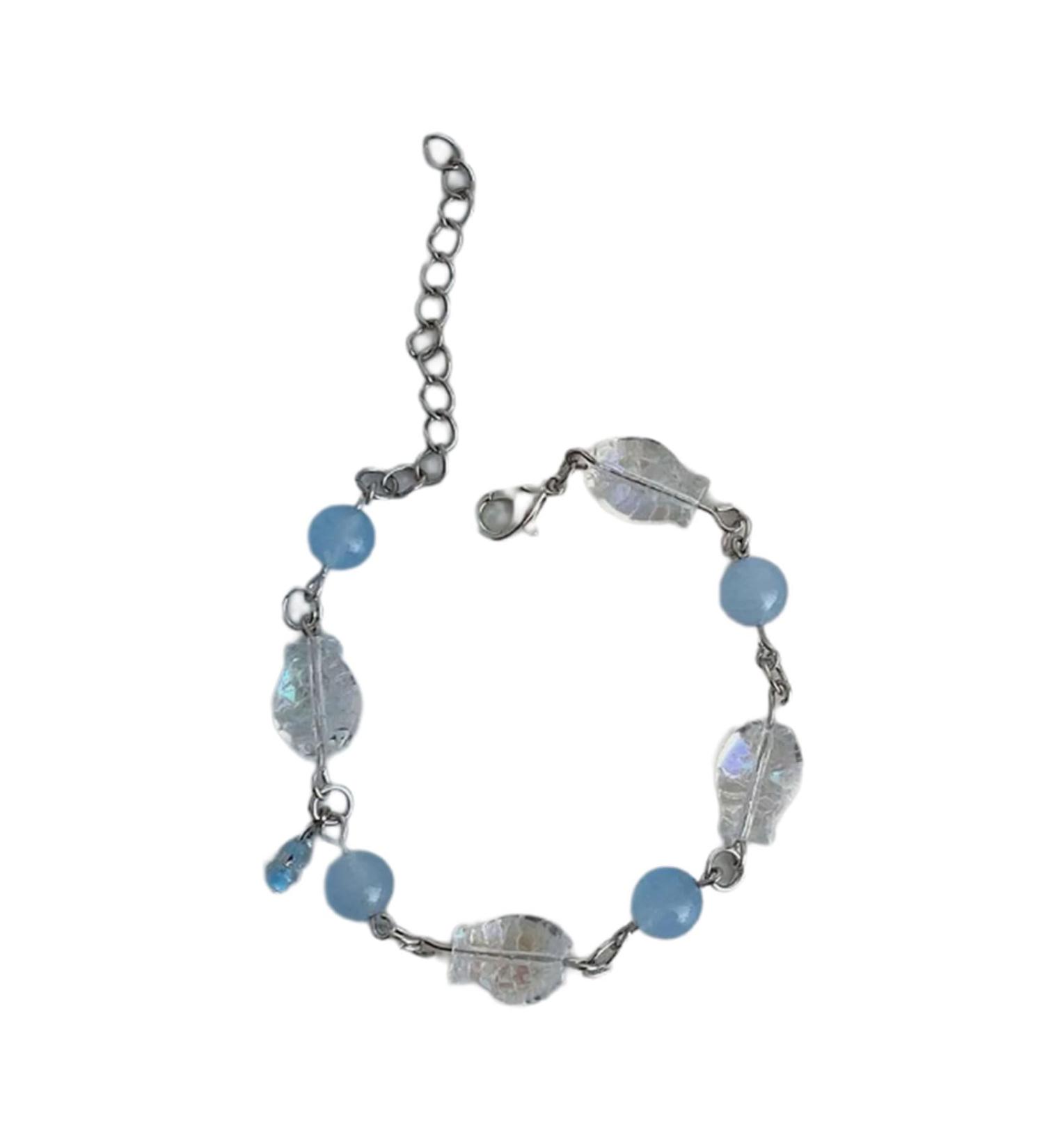 Oralgos Elegant Harz Chain Bracelet | Women's Delicate Pearl Wrist Decoration | Stylish Fish Chain Jewelry - Buy Online on GoSupps.com