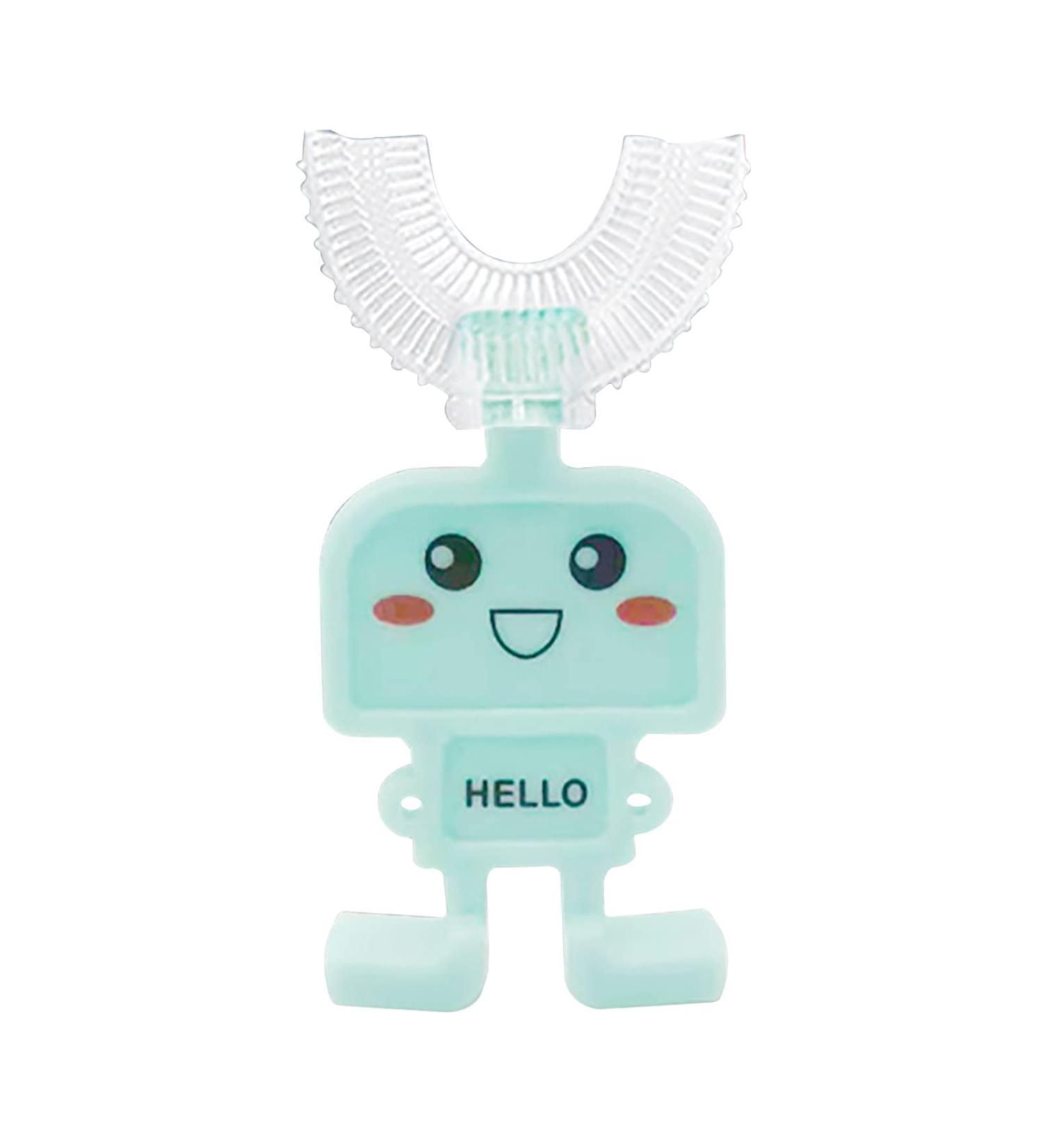 Manual Toothbrush with U-Shaped Bristles for Kids Bulk Car Shaped Donut Shaped Handle Soft Silicone Toothbrush Head 360 Thorough Cleaning (G L (2 12 Years) 1 PC) - Buy Online on GoSupps.com