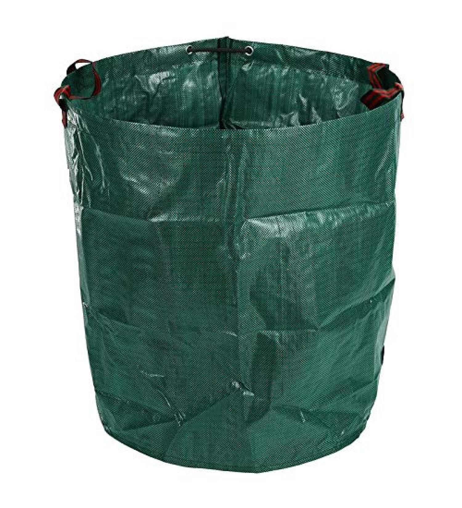 Spkaodngo 270L Waste Bag Strong Waterproof Heavy Duty Reusable Foldable Rubbish Grass Sack - Buy Online on GoSupps.com