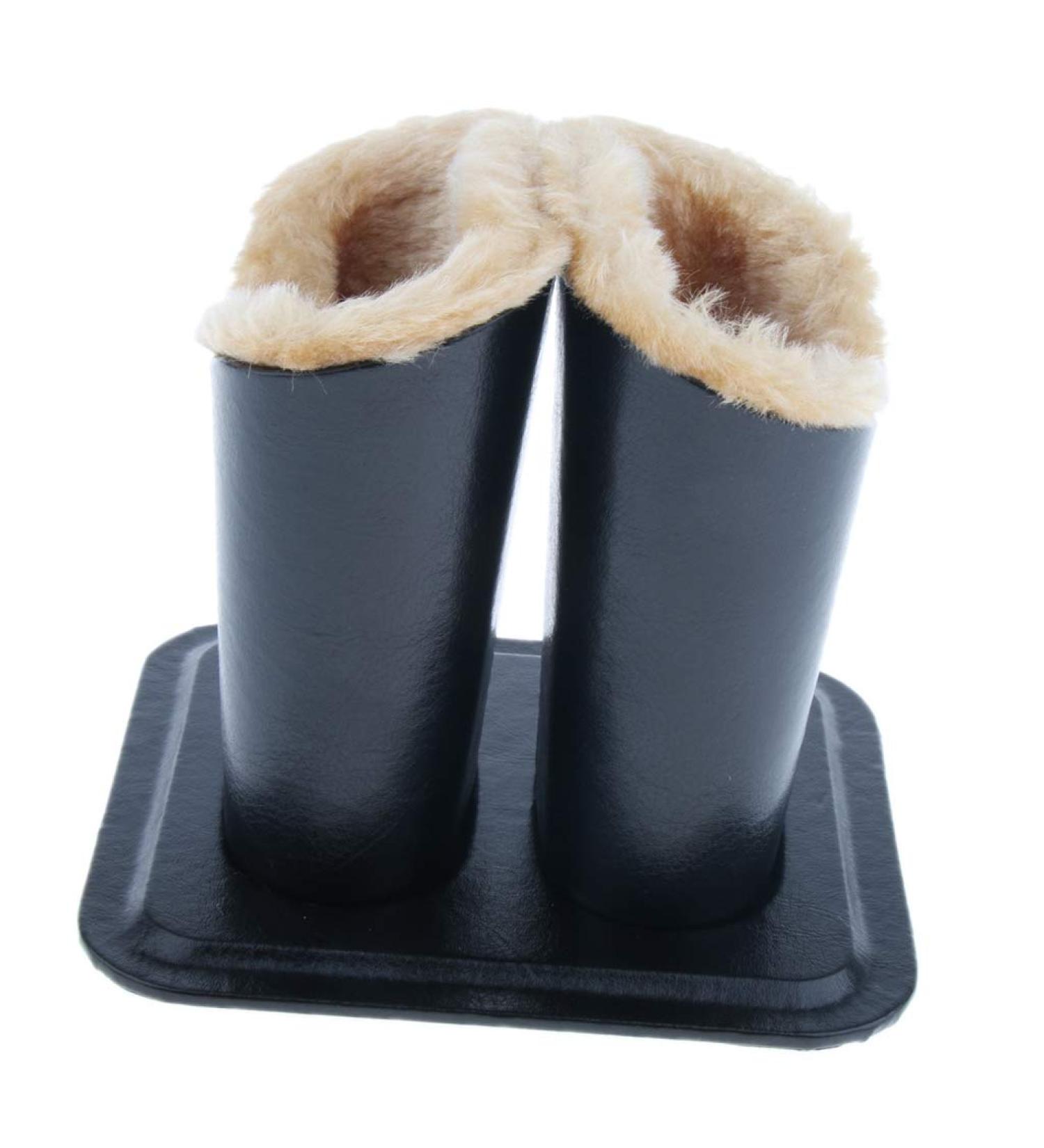 Saturey Double Heads Plush Lining Upright Desk Eyeglass Holder - Stylish Home Accessory for Eyewear Organization | International Shipping Available - Buy Online on GoSupps.com