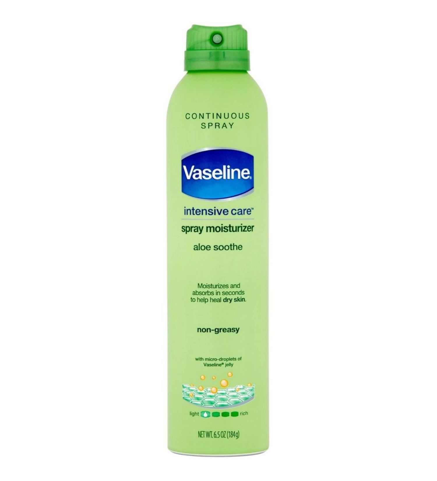 Vaseline Spray & Go Moisturizer  Aloe Fresh  6.5 oz Aloe Fresh 6.5 Fl Oz (Pack of 1)