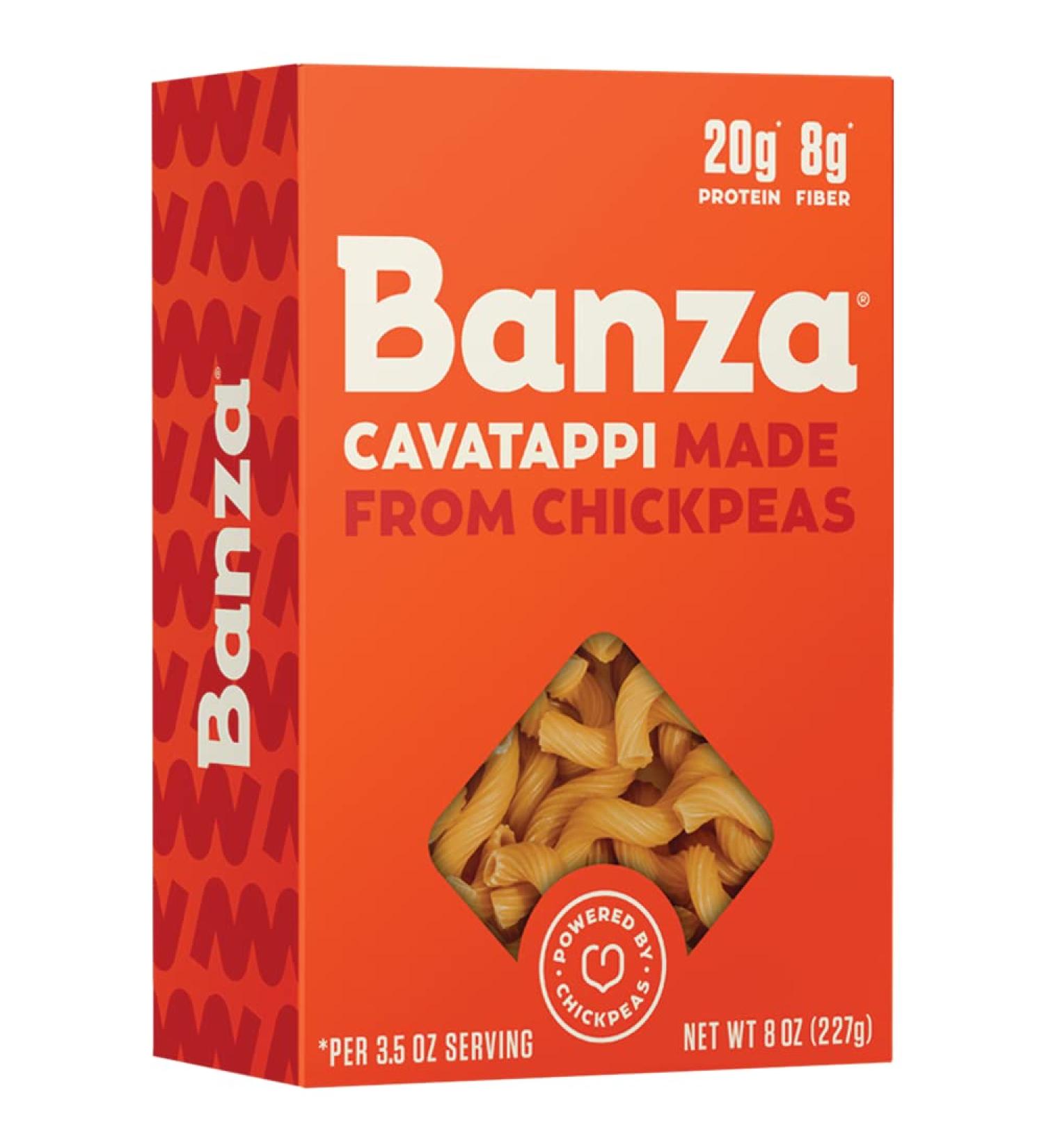 BANZA Chickpea Cavatappi Pasta - 8oz Pack of 6 | GMO Free, Gluten-Free - Buy Online on GoSupps.com