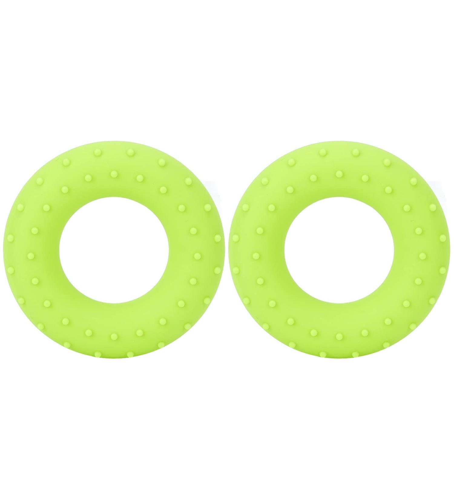 Verdant Touch Grip Thickening Ring - 2 Pack Silicone O-Shape for Forearm Training - 13.6 kg Muscle Coach - Green - Enhance Grip Strength - Buy Online on GoSupps.com