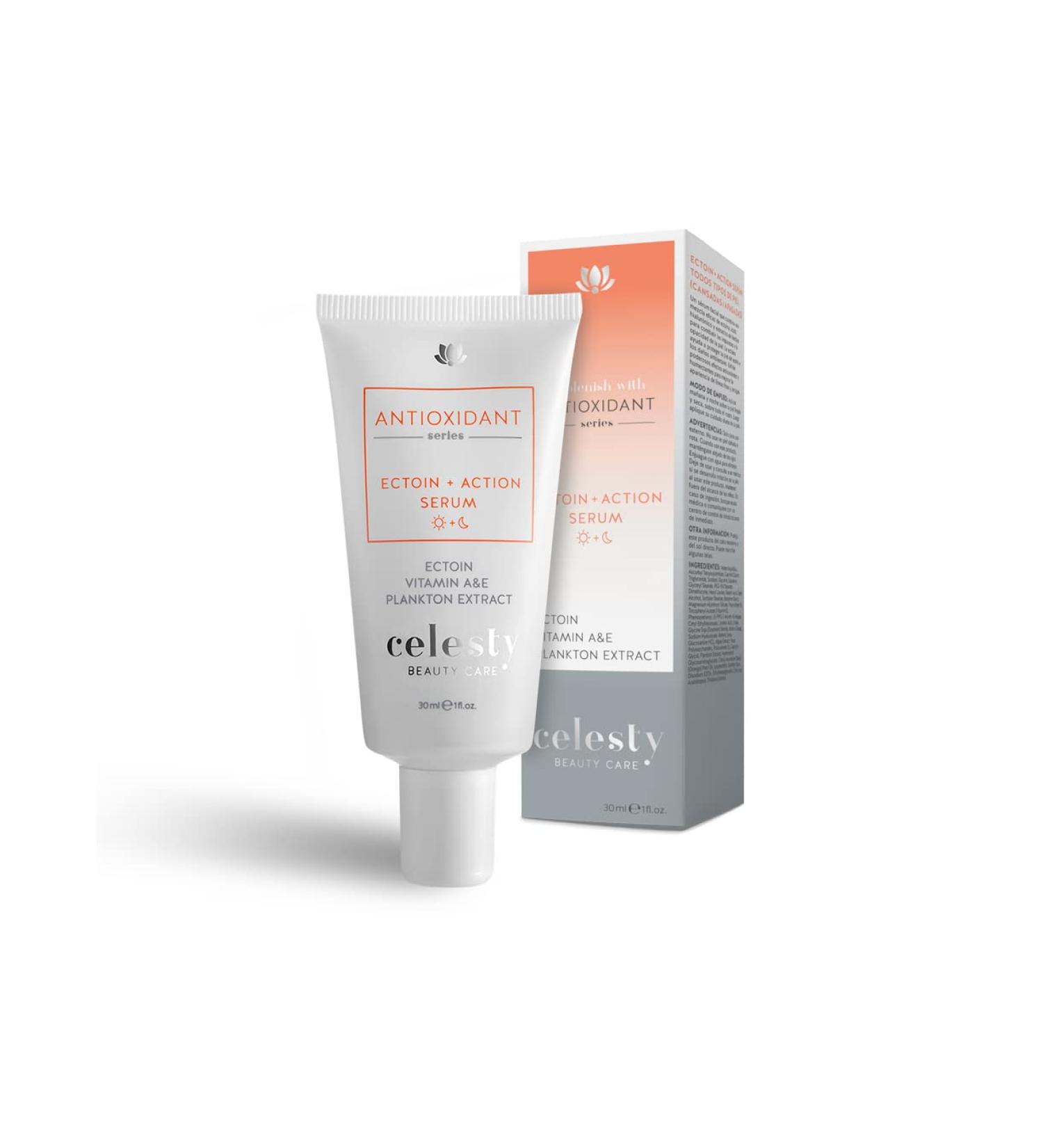 Celesty Beauty Antioxidat Face Cream Ectoin-Powered Anti-Aging Serum for Wrinkles & Fine Lines Moisturizer Skin Repair Even Skin Tone Vitamin E & A Plankton Extract Hydrating Serum - Buy Online on GoSupps.com