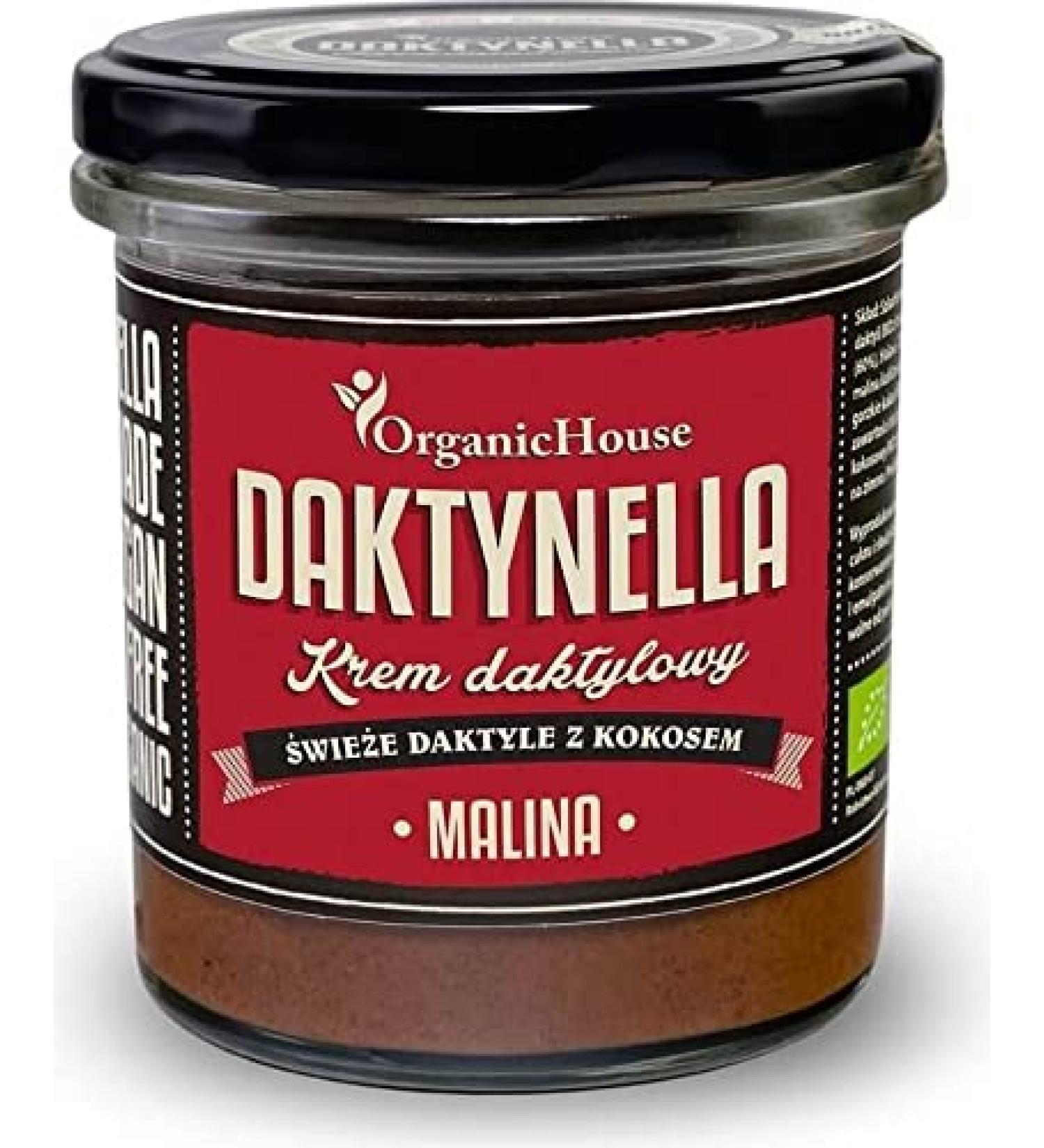 OrganicHouse Daktynella Organic Date Cream with Raspberry 280g