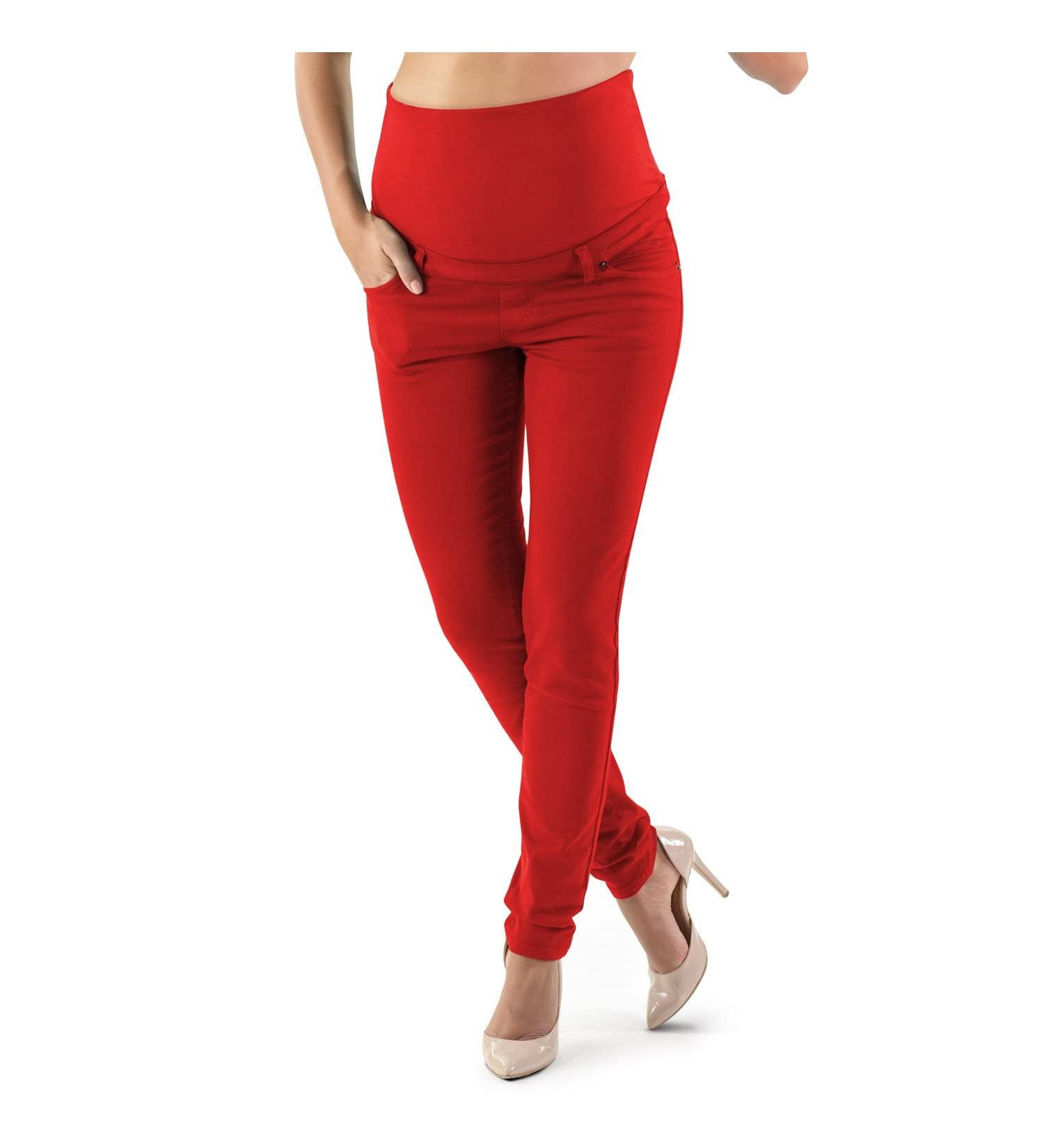 Milano Maternity Jeans - Ultra Stretch Butter Soft Denim, High Waisted Over-the-Bump Band, Comfortable Slim Fit for Pregnant Women - Buy Online on GoSupps.com