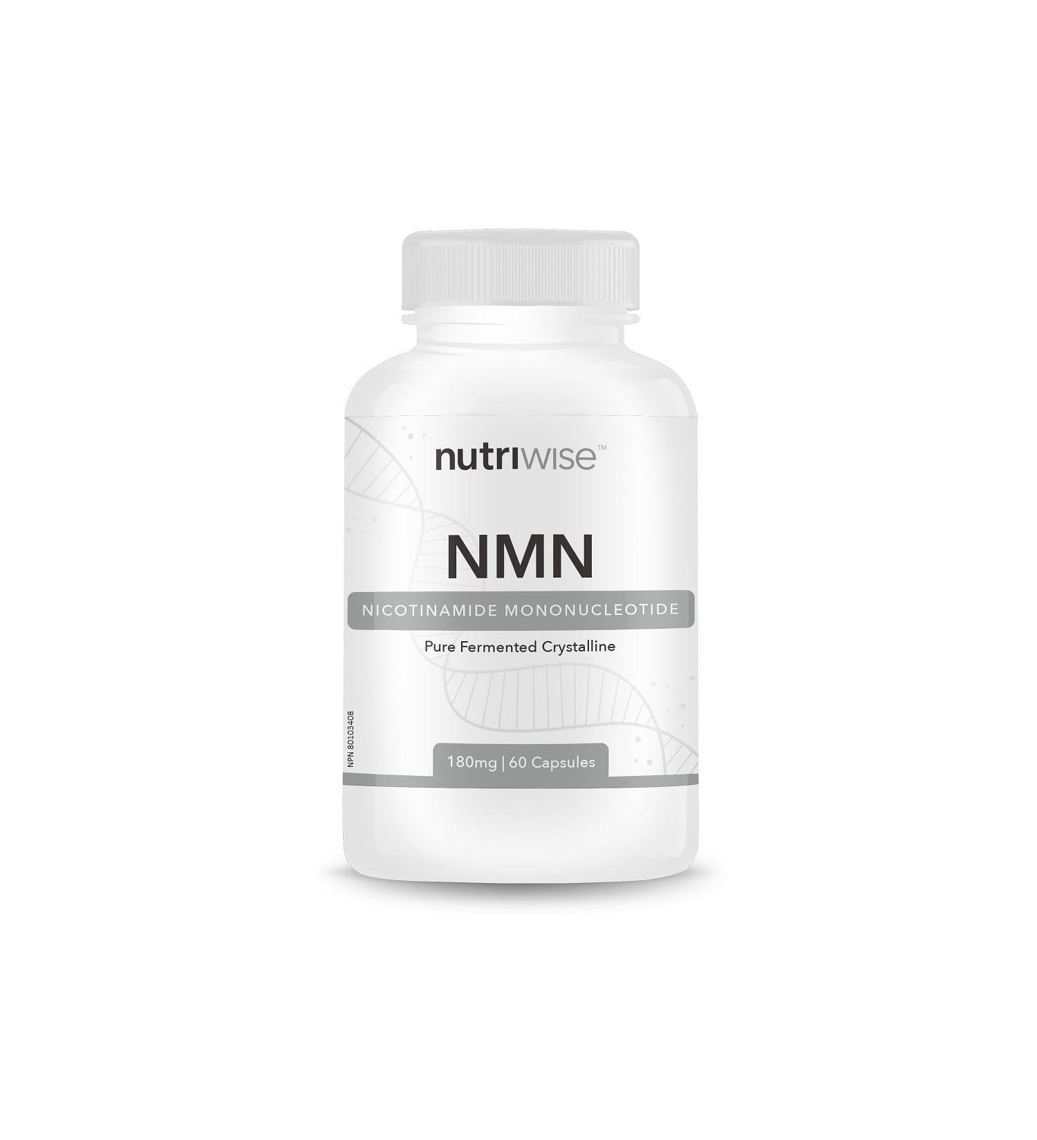 Nutriwise Ultra High Pure Fermented Crystalline NMN 180mg Nicotinamide Mononucleotide - Buy Online on GoSupps.com