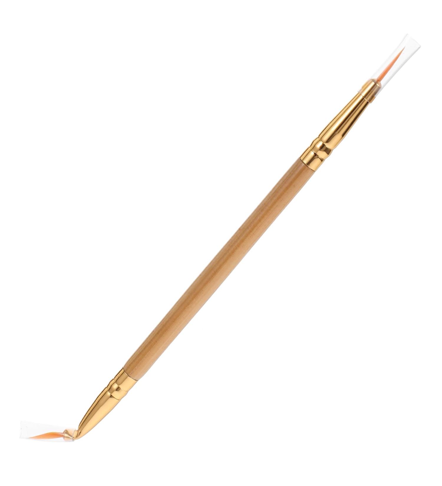WOONEKY 1pcs Straight Bent Angled Brush Eyeliner Pencil Brush Double Ended Eyeliner Brush - Buy Online on GoSupps.com