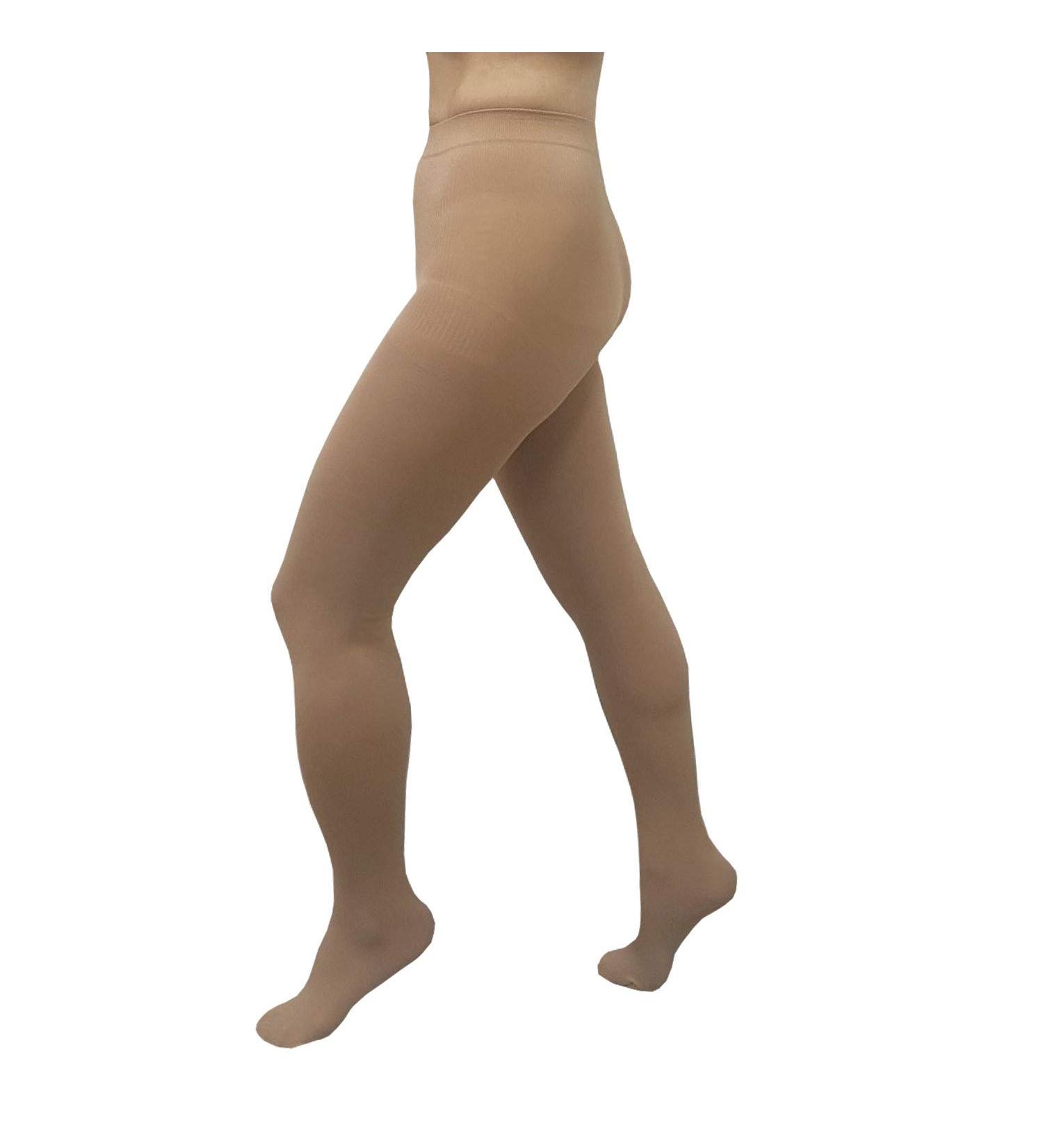 Nsocks 6-15 mmHg Compression Tights for Women - Support Pantyhose Closed Toe Nursing Stockings 210 Denier Nude - One Size International Shipping - Buy Online on GoSupps.com