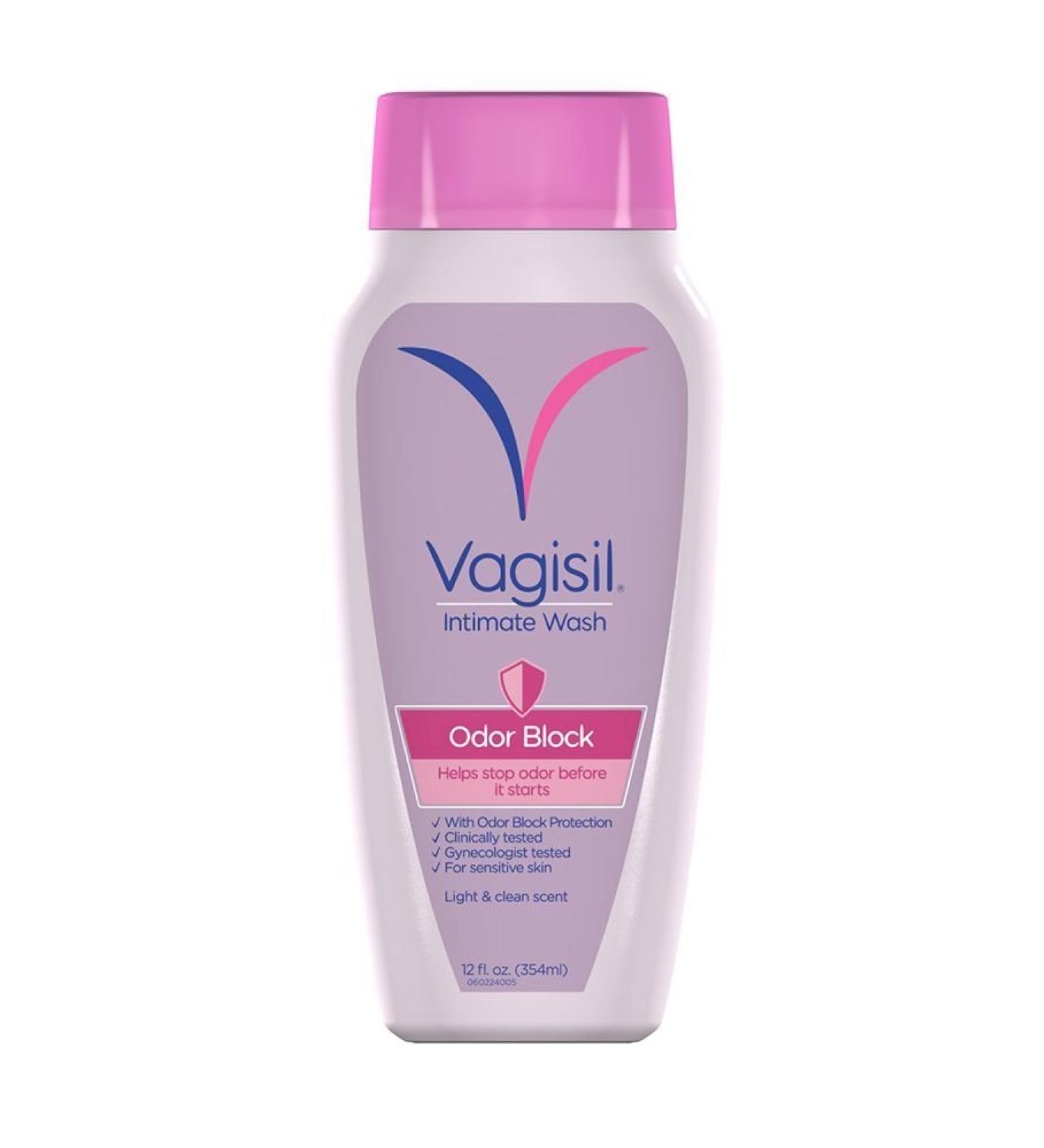 Vagisil Intimate Wash Odor Block 4 Count Light Clean 12 Fl Oz (Pack of 4)