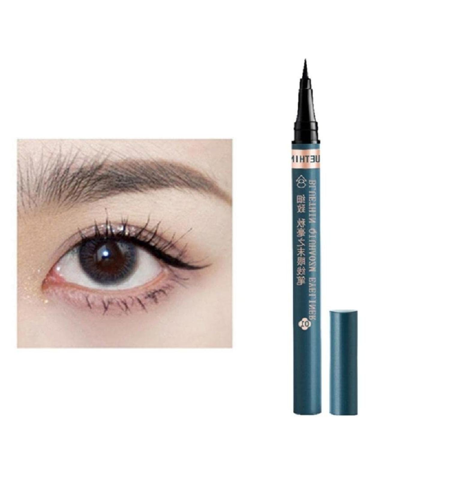 Matte Waterproof Long Lasting Liquid Eyeliner Pencil Sweatproof Quick Dry Easy to Wear High Pigment Eye Liner Pen Eye Matte Liquid Eyeliner Waterproof Black - Buy Online on GoSupps.com