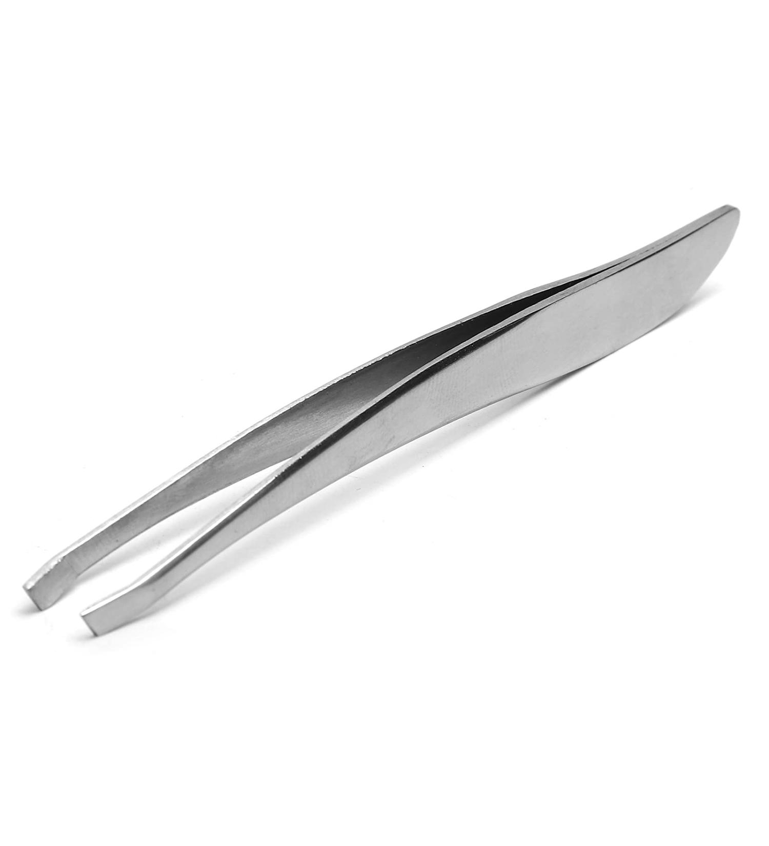Stainless Steel Eyebrow Tweezers - Facial Hair Removal Clips | Essential Makeup Tool for Beauty - Buy Online on GoSupps.com