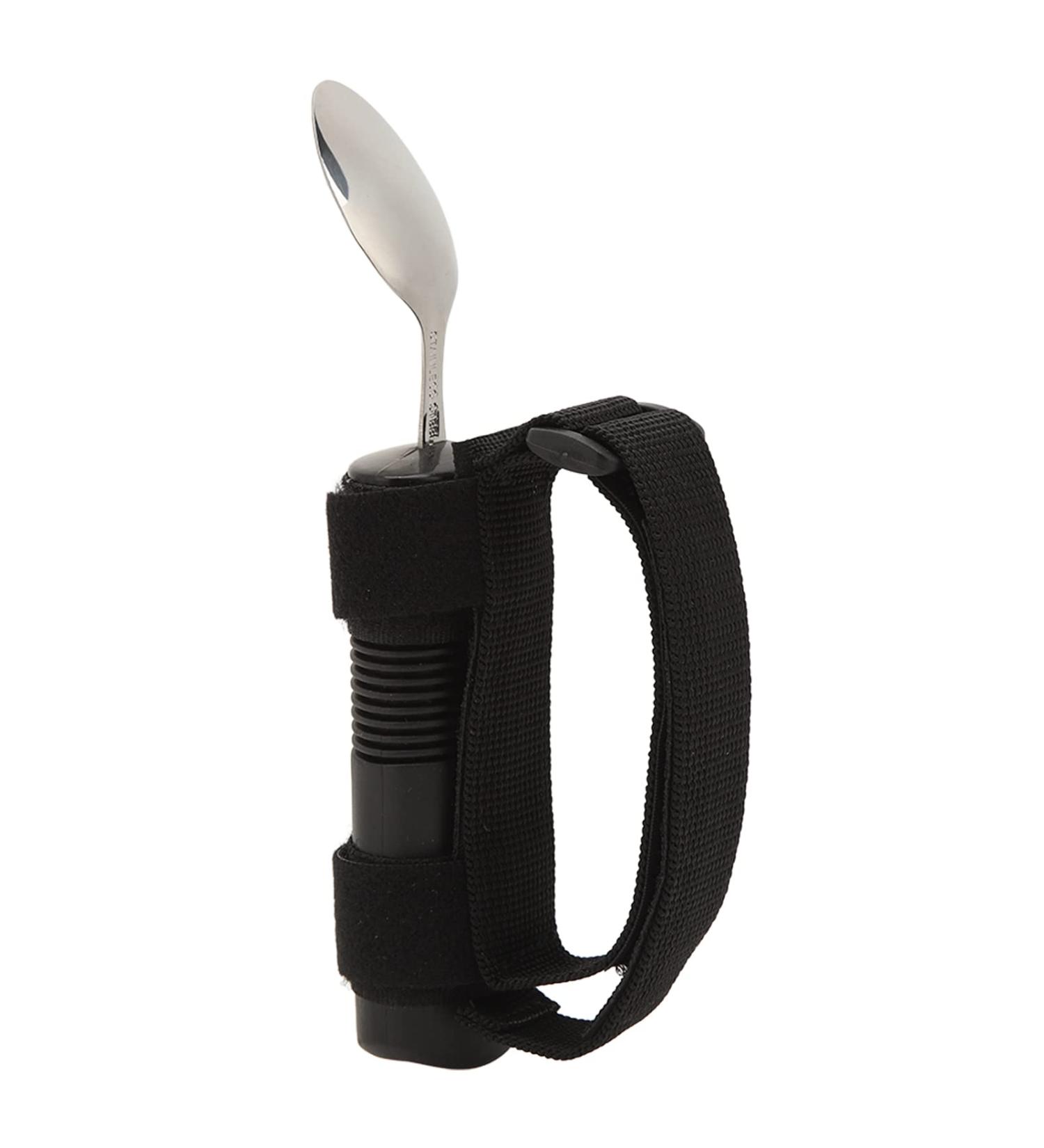 Ergonomic Eating Shovels for Arthritis Stainless Steel Utensils with Adjustable Straps for Hand Tremors - Buy Online on GoSupps.com