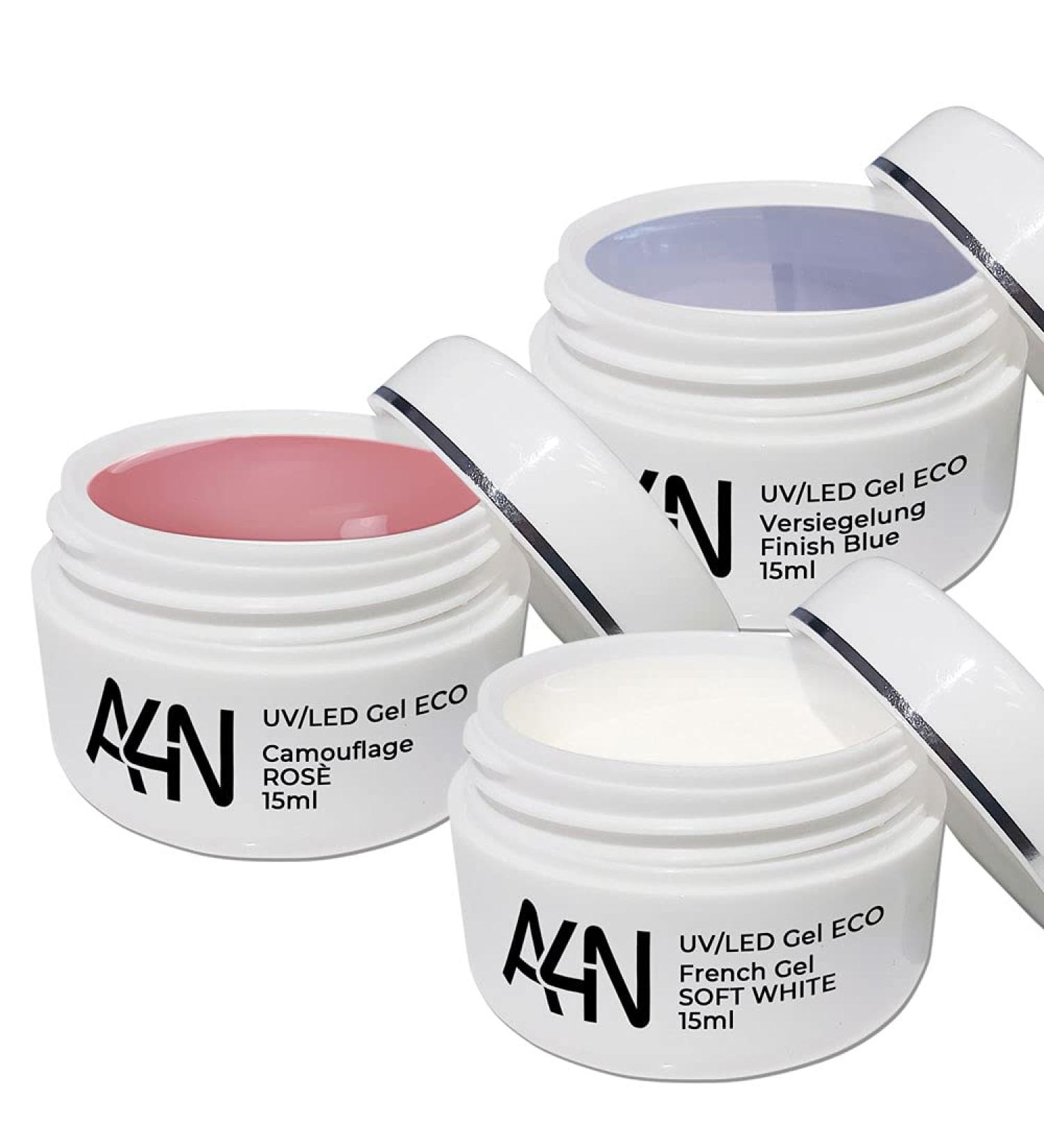 Shop UV/LED Gel Sets - 3 x 15ml Baby Boomer Camouflage Nail Gel Set for Perfect Nails - Buy Online on GoSupps.com
