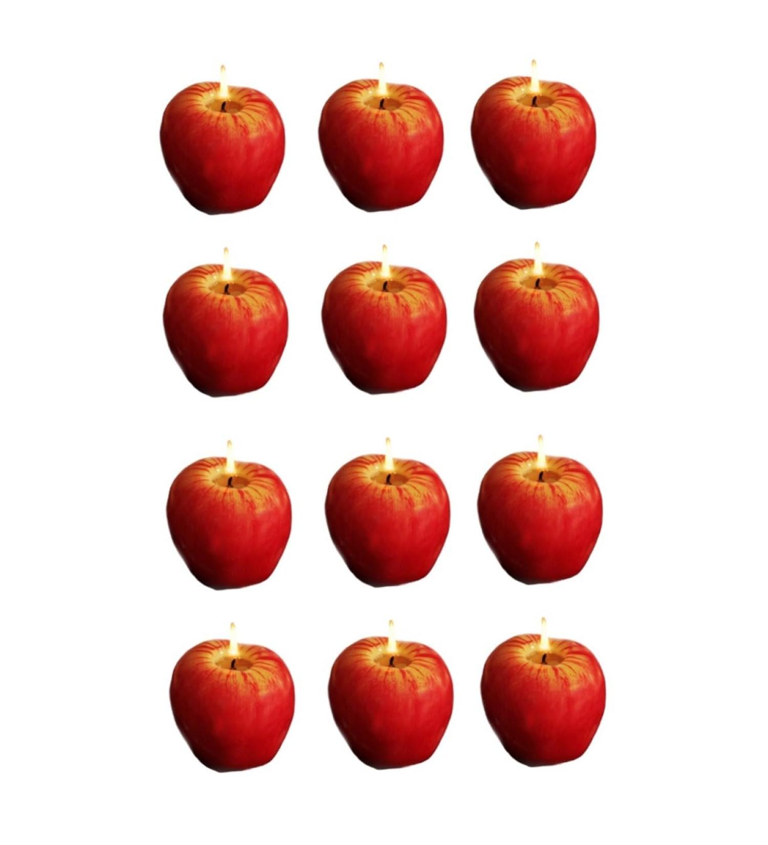 Ciieeo 12 Pcs Imitation Candle Creative Shaped Candle Creative Cake Adornment Candle Cake Decoration Candle Adornment Decorations Red Fruit - Buy Online on GoSupps.com