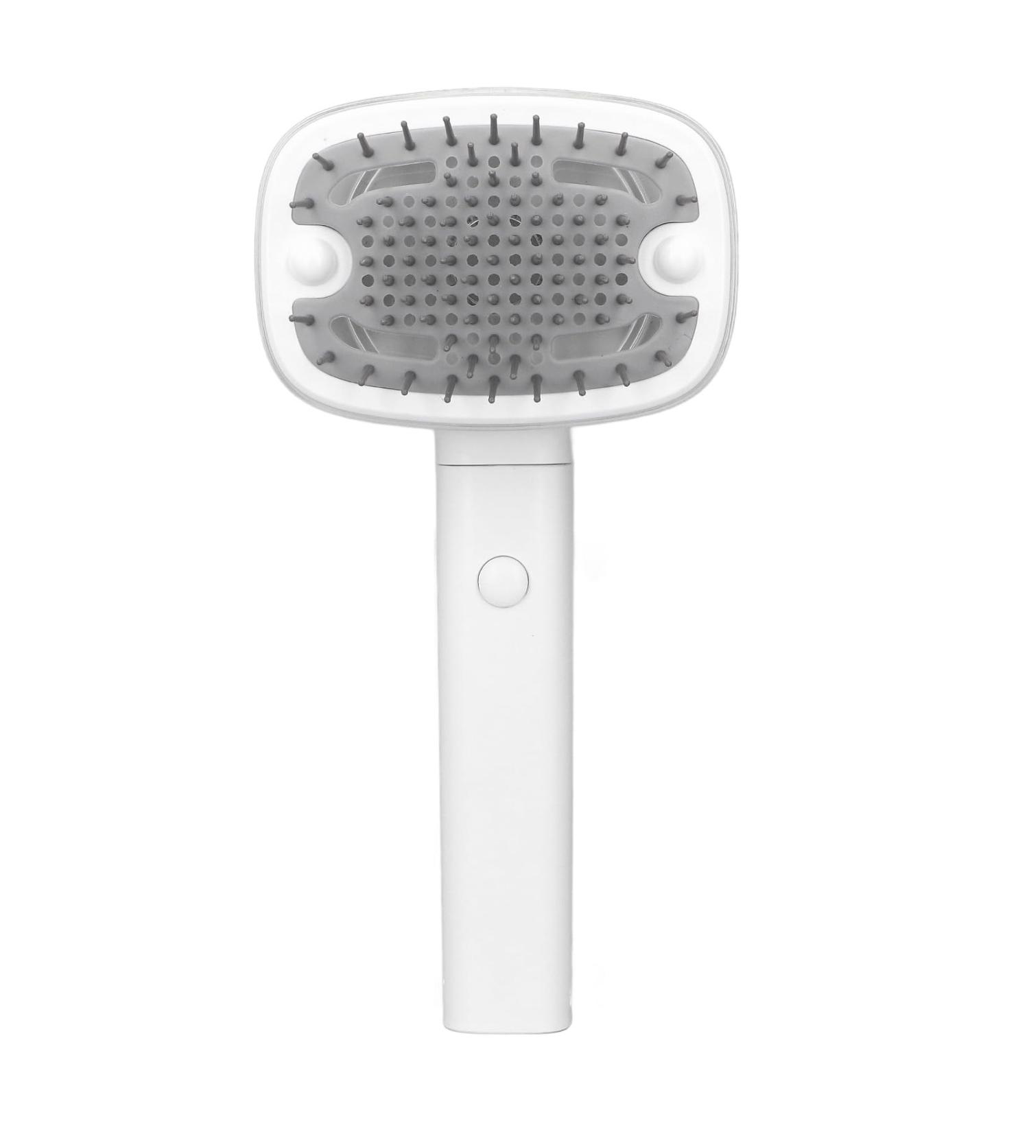 Pet Hair Dryer 2 in 1 Pet Grooming Dryer Low Noise Adjustable Stainless Steel Barrettes Lightweight with Cat Brush for Home (White) - Buy Online on GoSupps.com