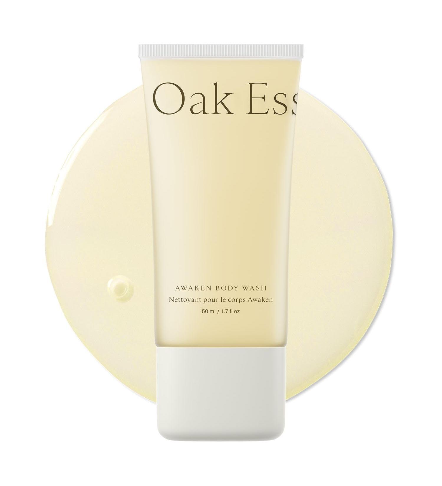 Oak Essentials Awaken Body Wash | Hydrating Shower Gel with Lavender Oil Cedarwood Oil & Rice Bran Extract 1.7 Fl Oz 1.7 Fl Oz (Pack of 1) - Buy Online on GoSupps.com