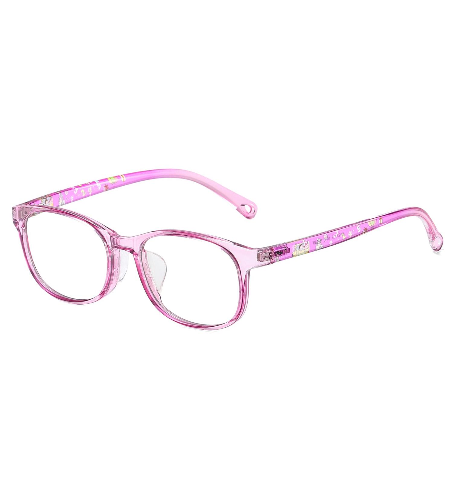 DUCO Blue Light Glasses for Kids - Anti-Bluelight & UV Protection for Ages 6-10 - Stylish Gaming Glasses in Pink - Buy Online on GoSupps.com