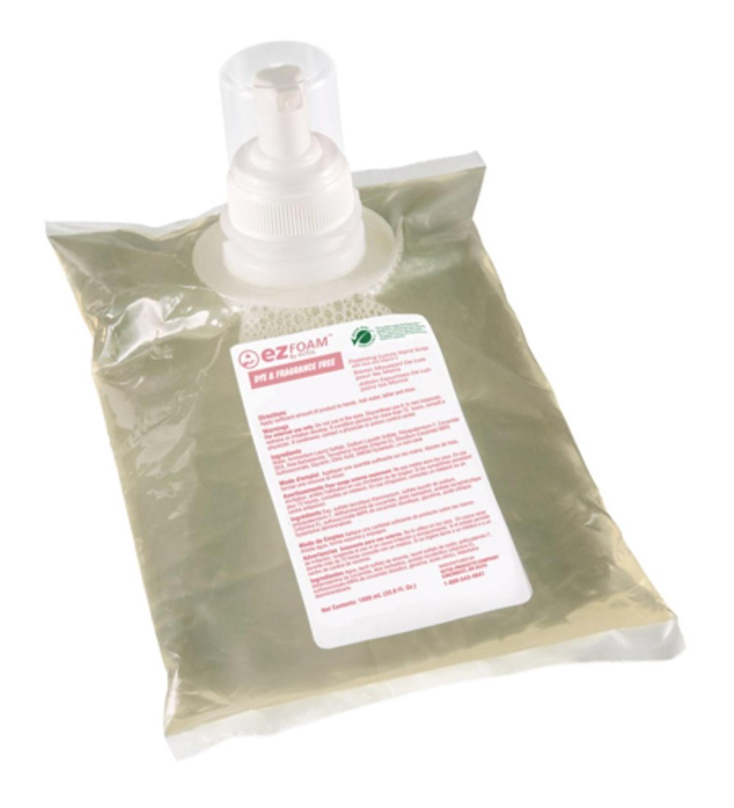 Kutol EZ Foaming Dye & Fragrance Free Hand Soap (Green) - 1000mL 6/case 68641