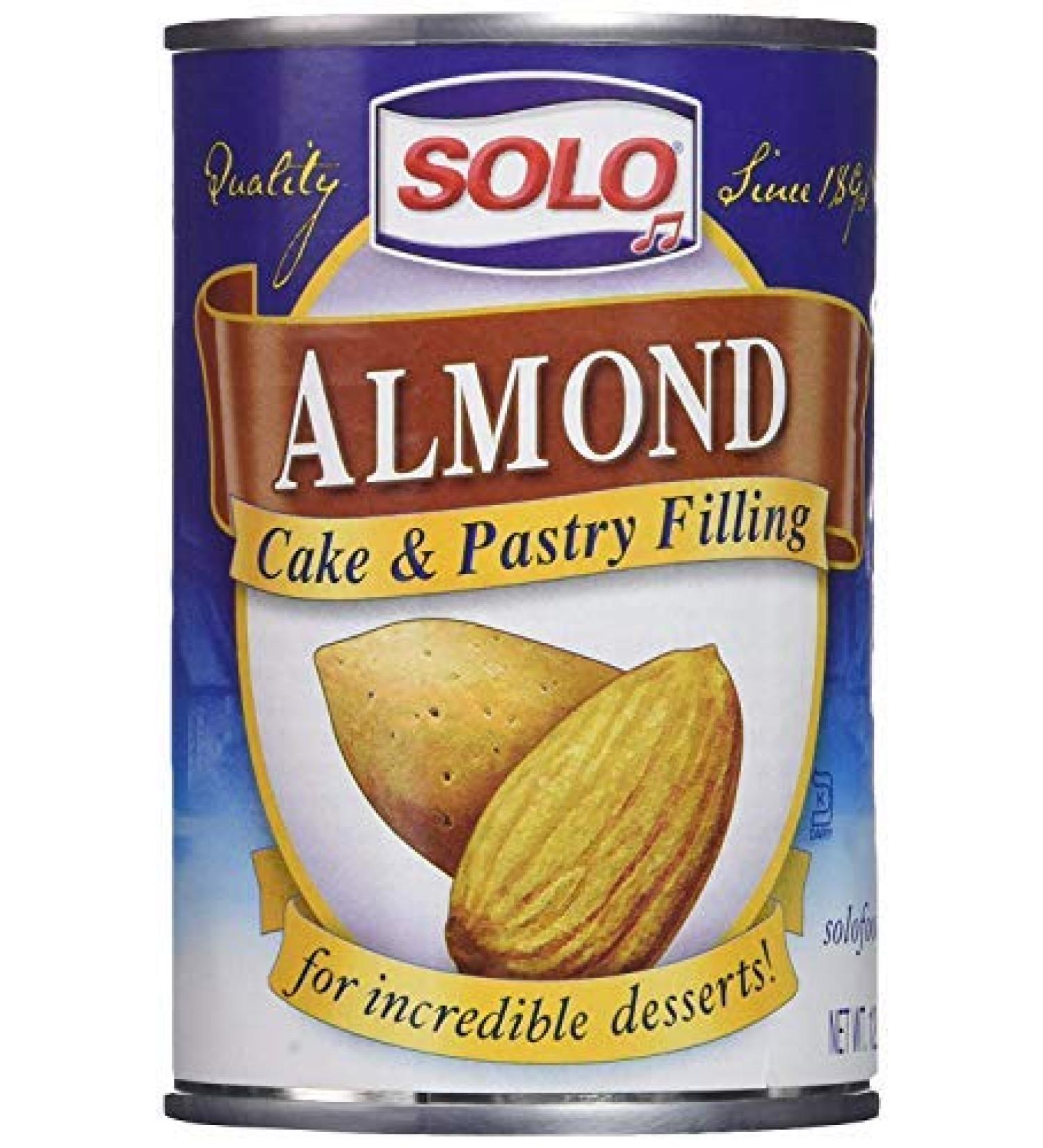 Solo Almond Cake and Pastry Filling, 12.5 ounces (Pack of 3)